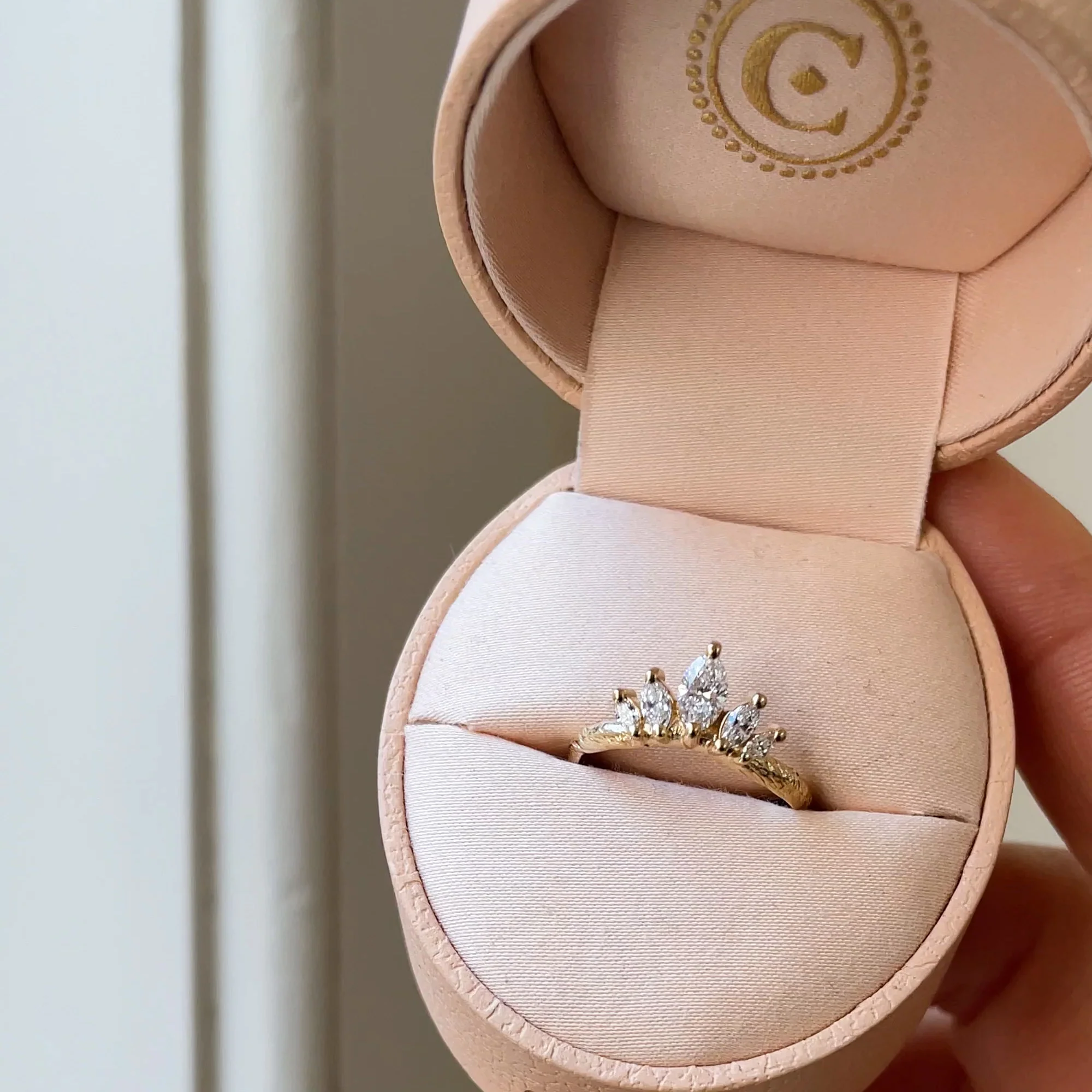 Crown of Hope - Diamond Ring 14k Gold - Image 3
