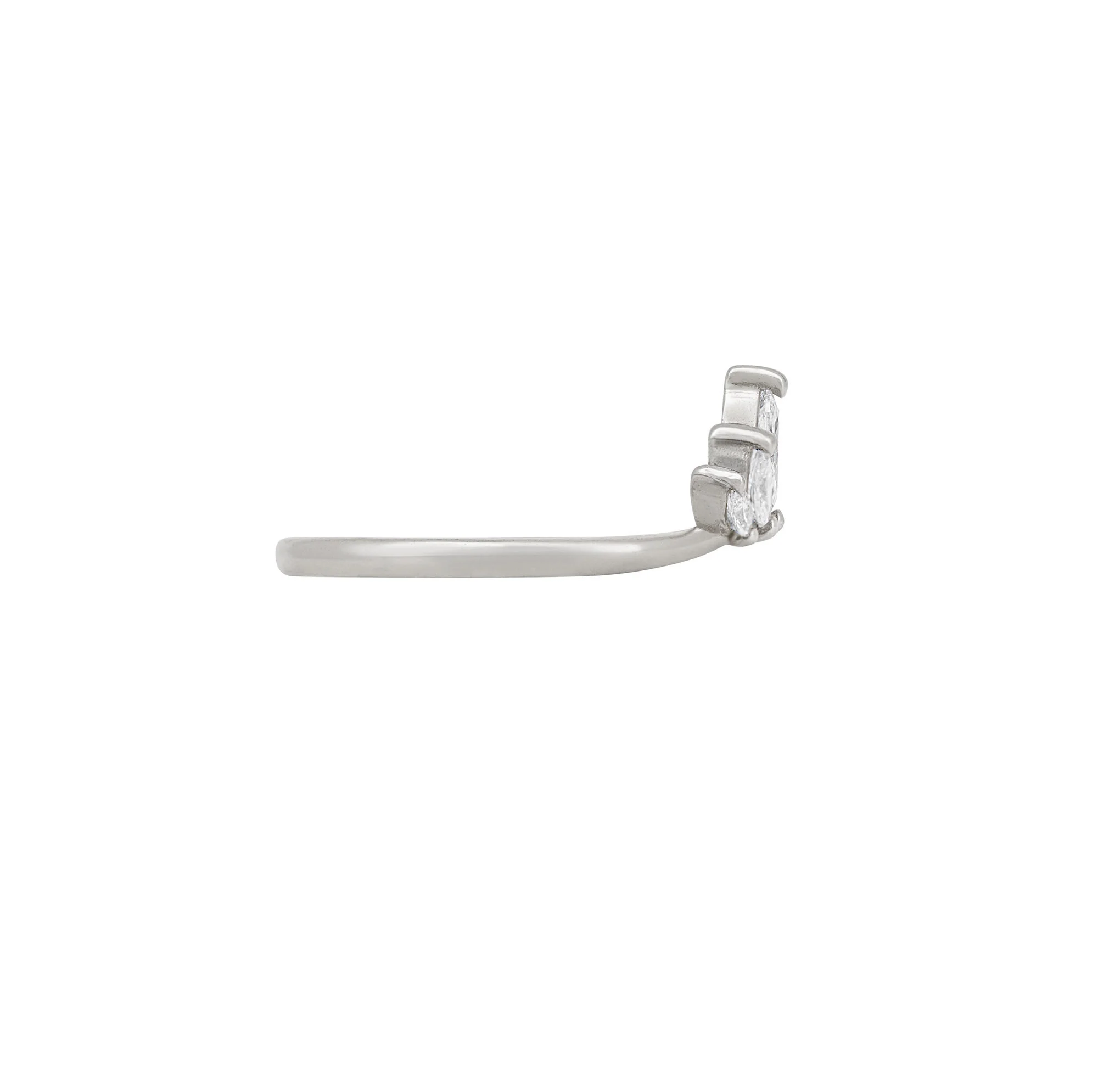 Crown of Hope - Diamond Ring 14k White Gold - Image 5