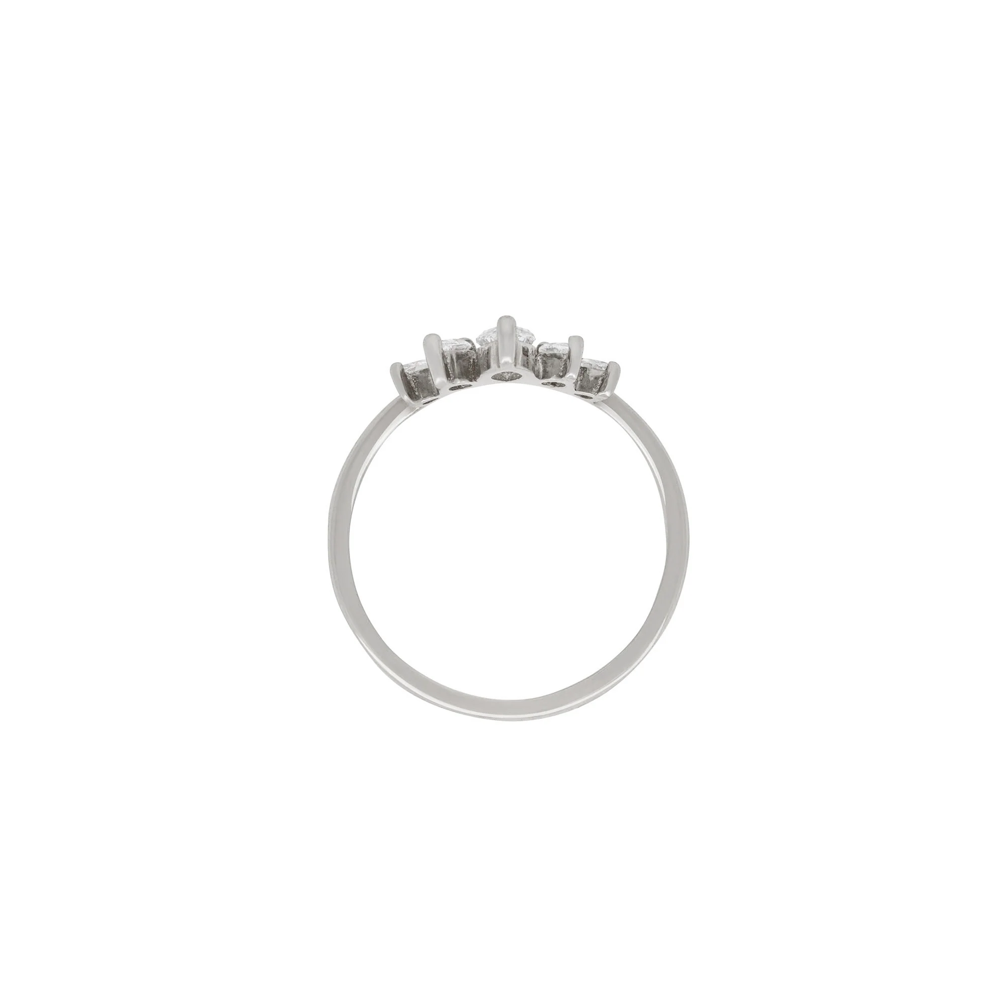 Crown of Hope - Diamond Ring 14k White Gold - Image 6