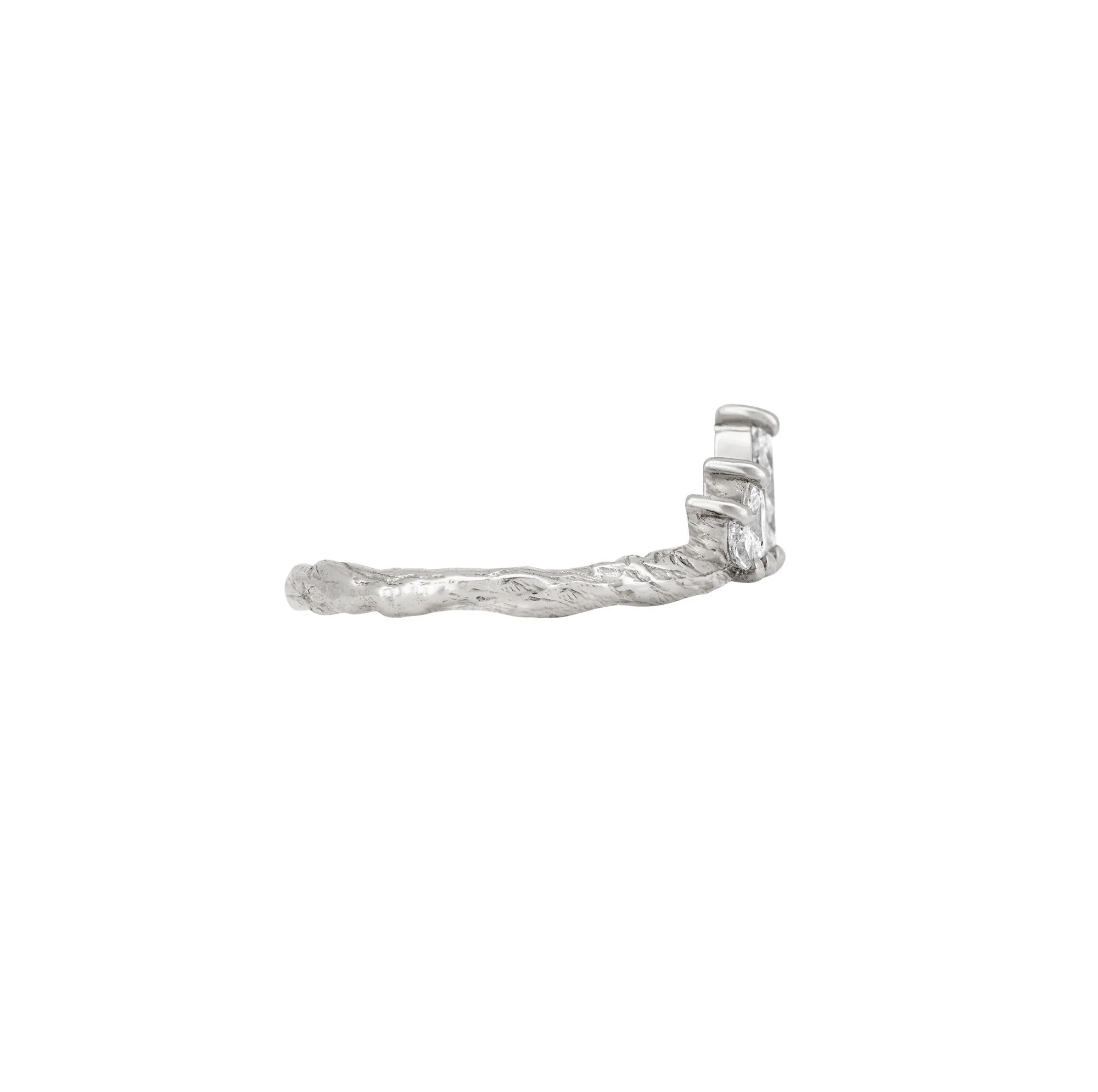 Crown of Hope - Diamond Ring 14k White Gold - Image 8