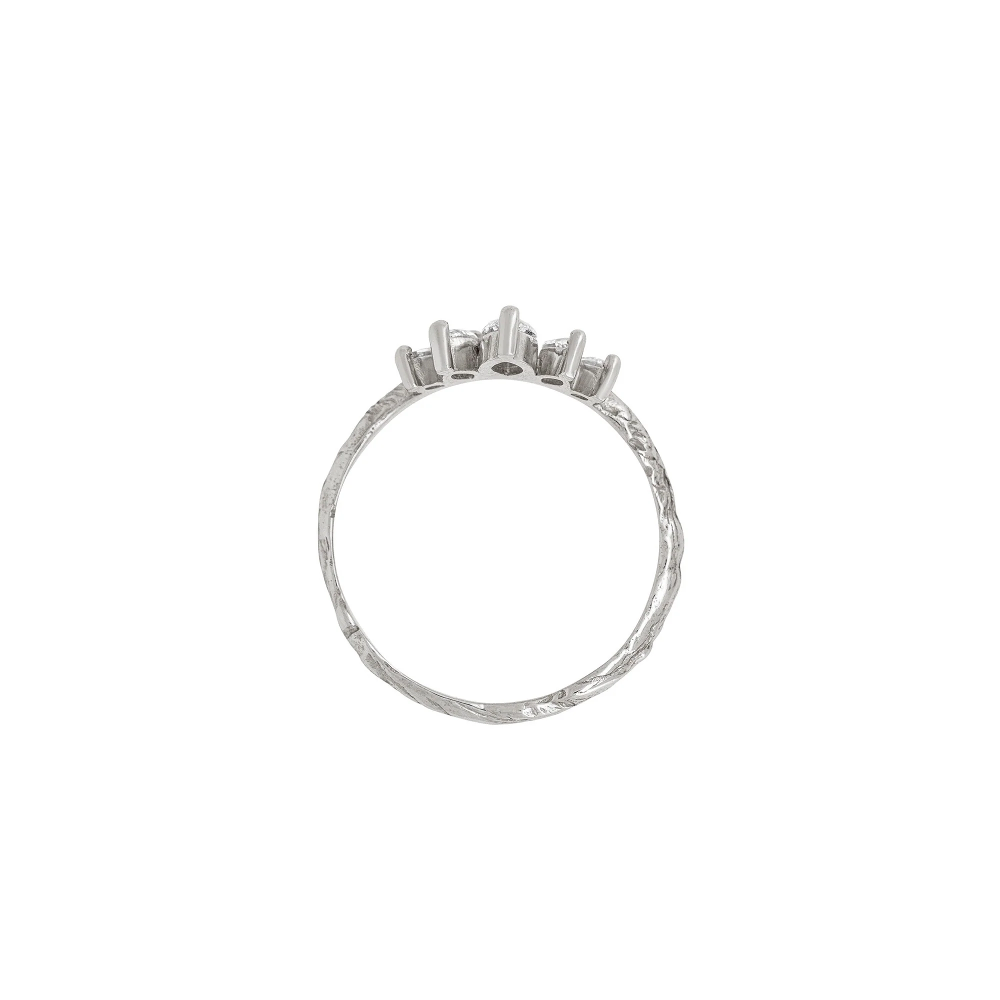 Crown of Hope - Diamond Ring 14k White Gold - Image 9