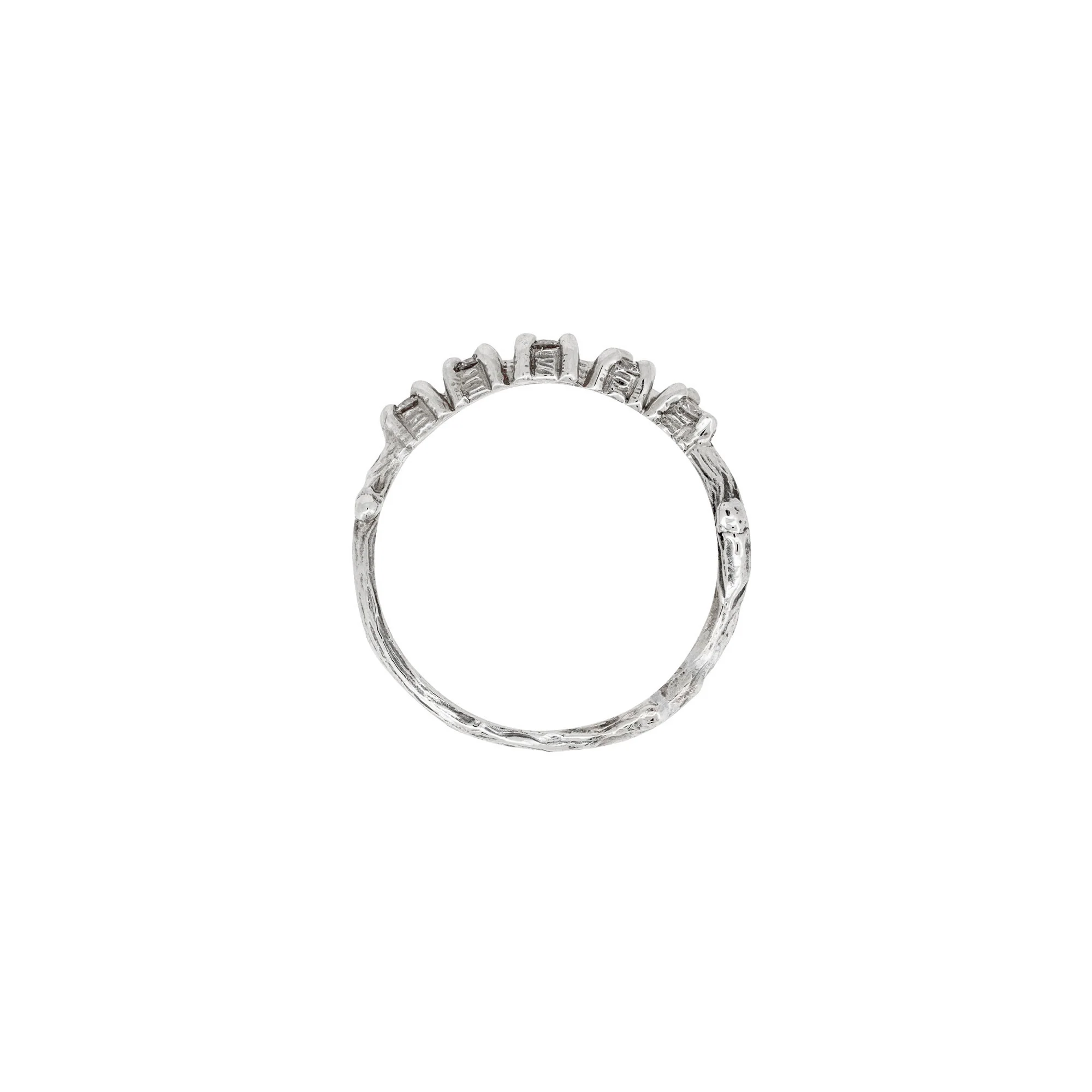 Crown of Sky - Diamond Ring 14k White Gold - Image 4