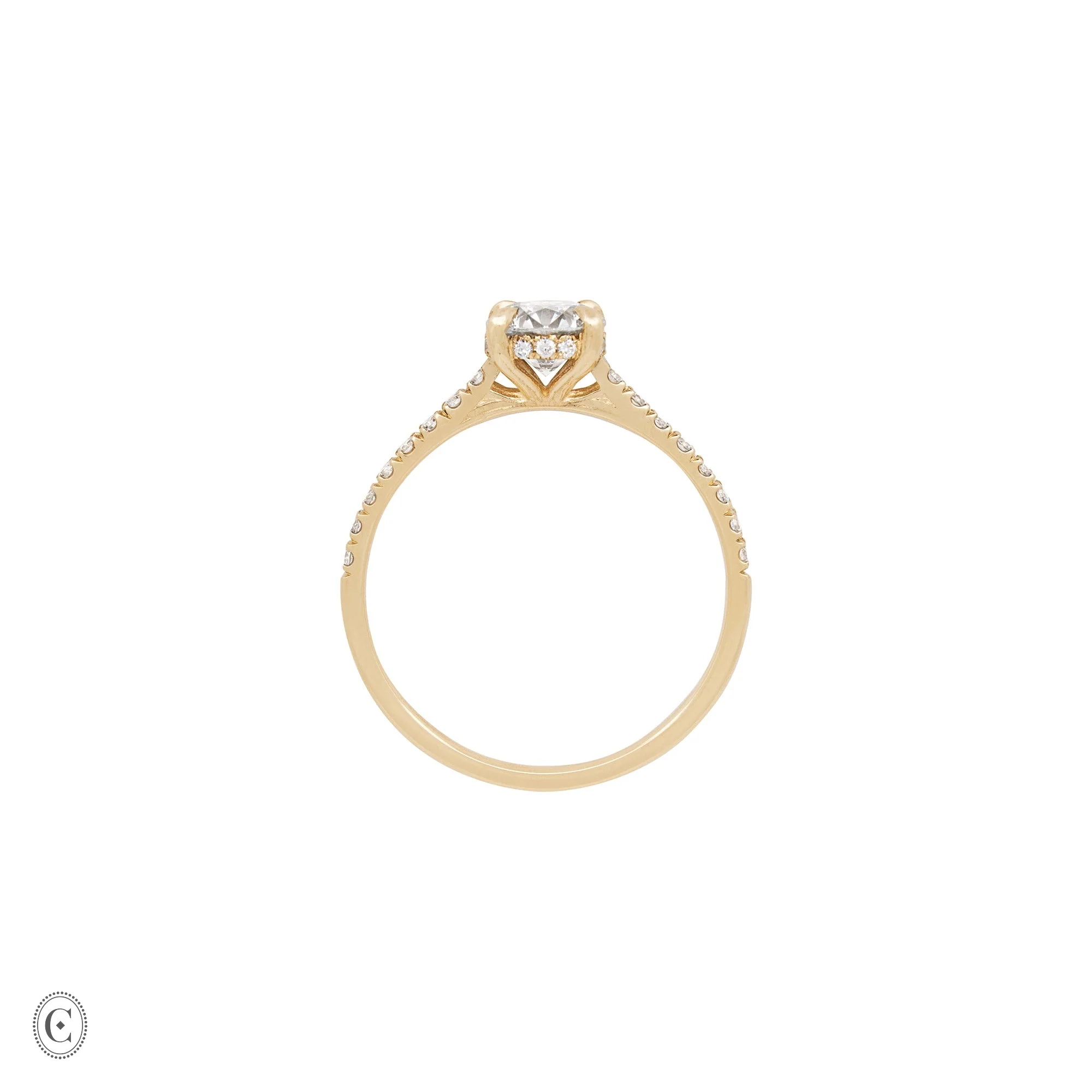 Darling - Eternity Solitaire Diamond Engagement Ring 14k Gold - Image 4