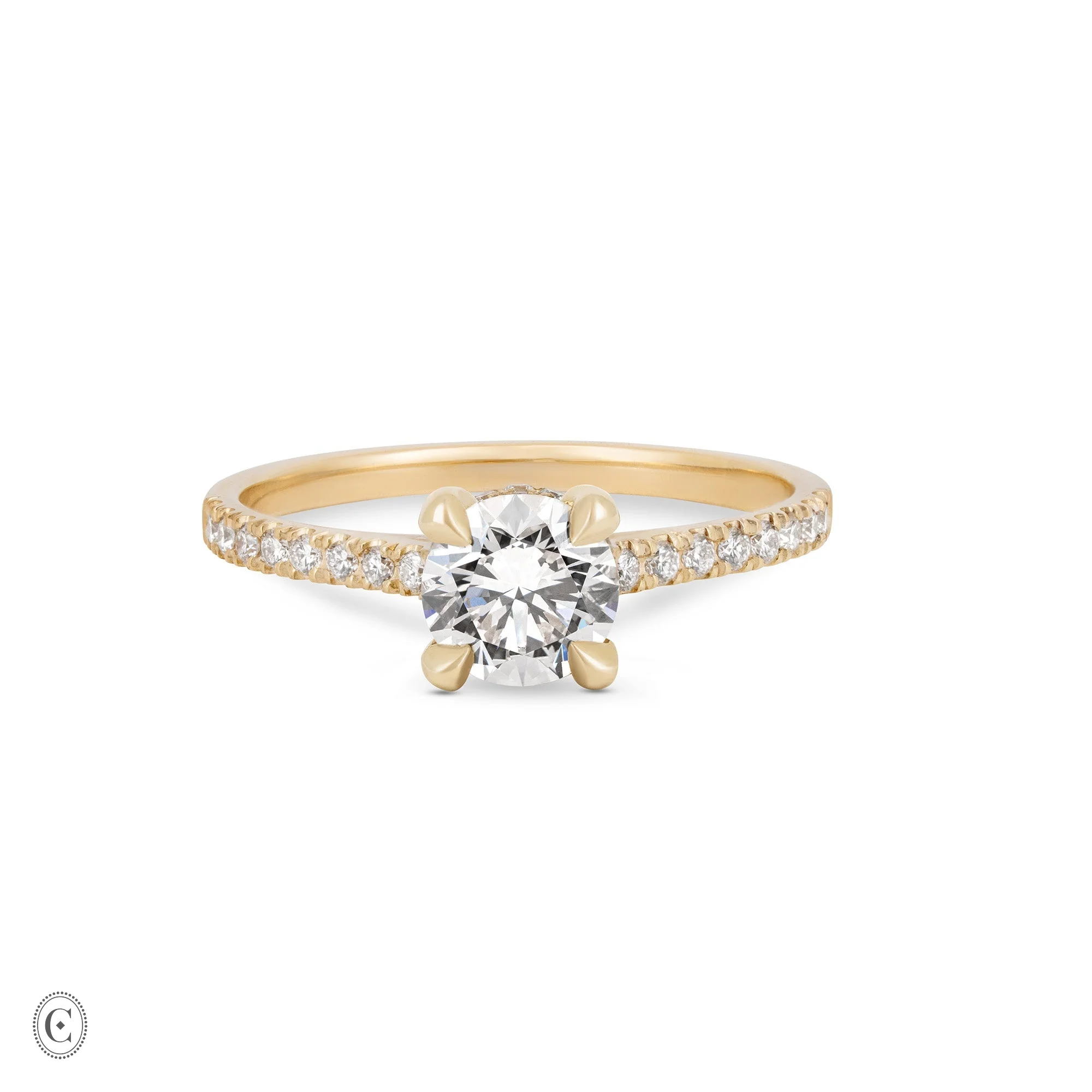 Darling - Eternity Solitaire Diamond Engagement Ring 14k Gold - Image 5
