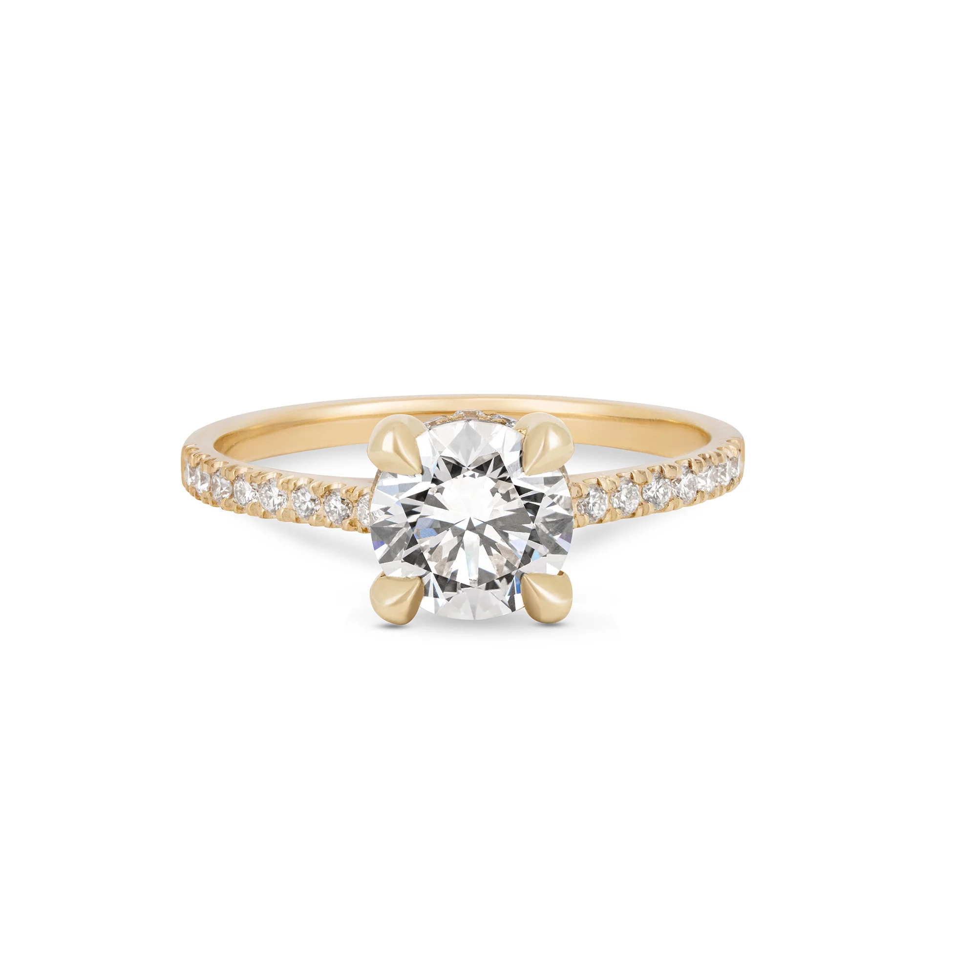 Darling - Eternity Solitaire Diamond Engagement Ring 14k Gold - Image 6