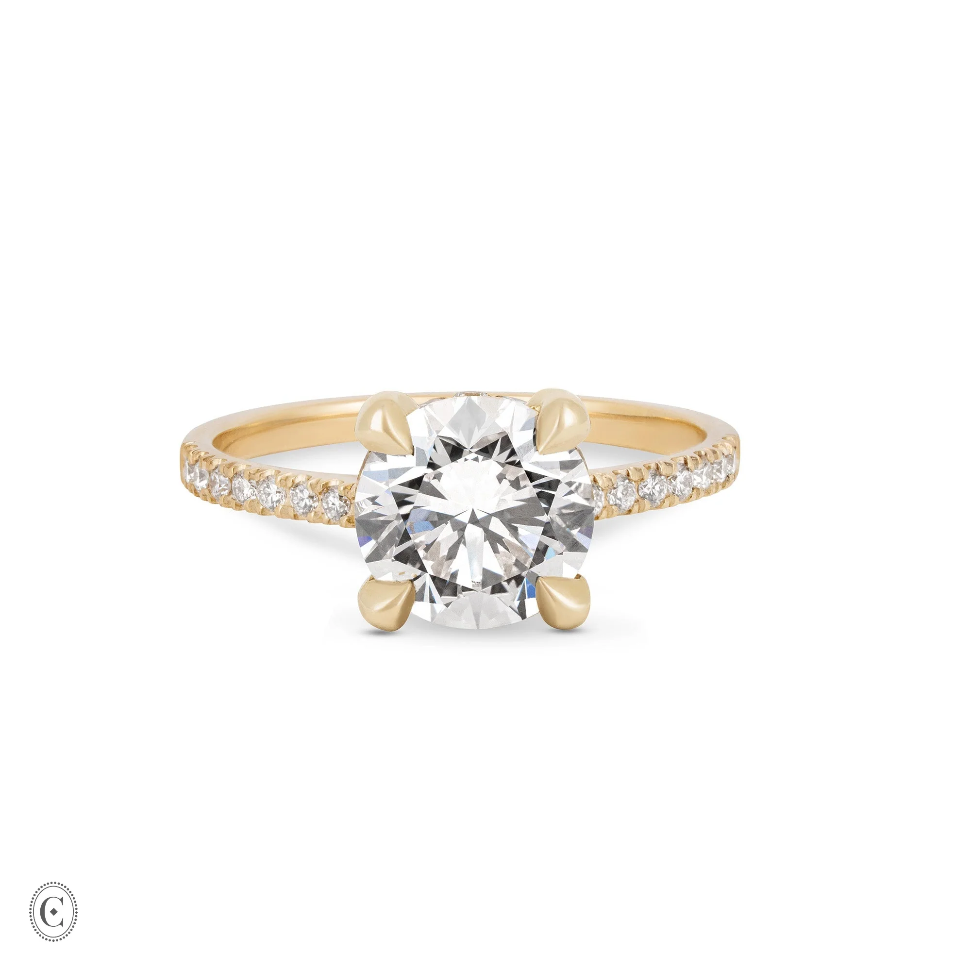 Darling - Eternity Solitaire Diamond Engagement Ring 14k Gold - Image 7