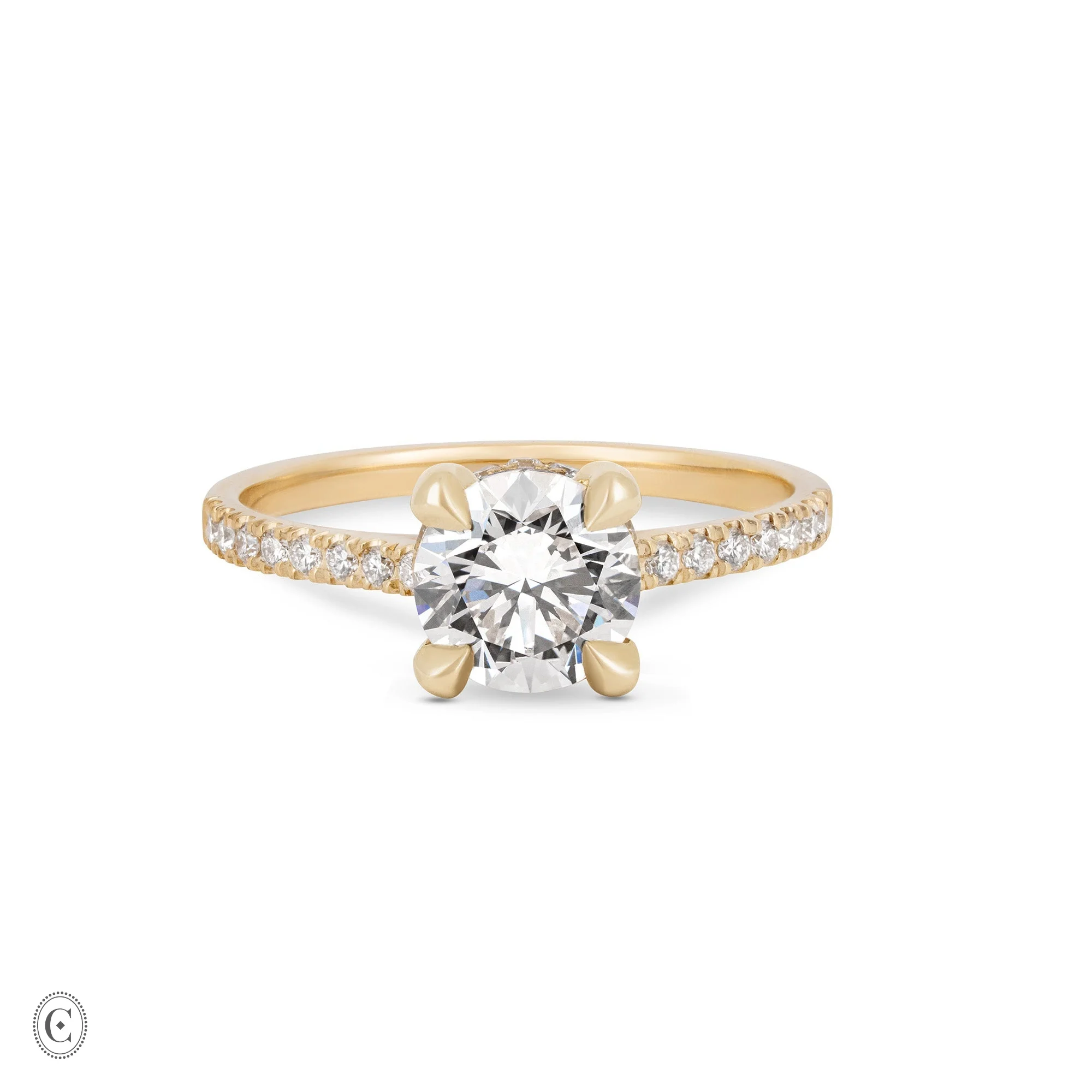 Darling - Solitaire Diamond Engagement Ring 14k Gold - Image 10