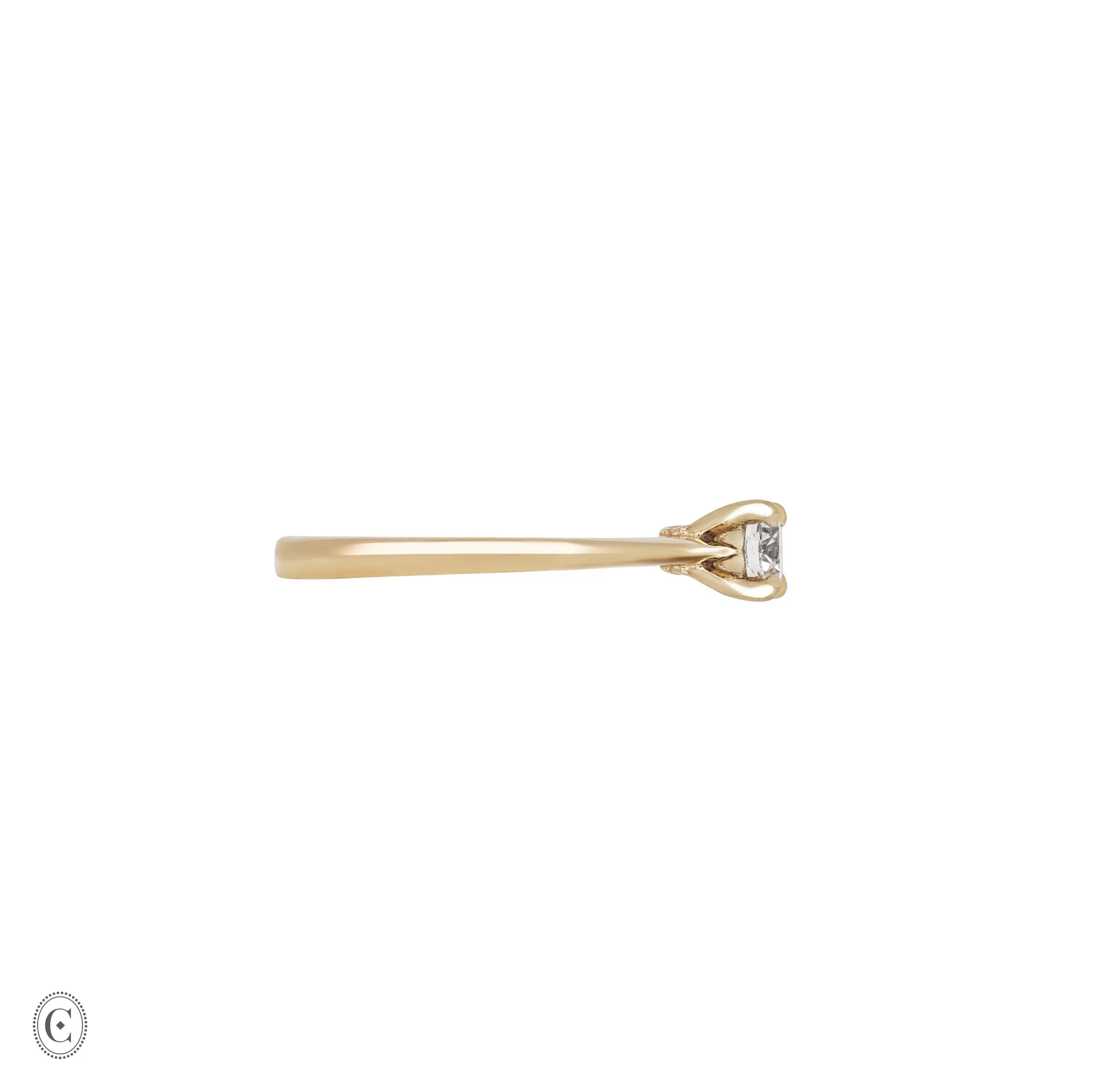 Darling - Solitaire Diamond Engagement Ring 14k Gold - Image 4
