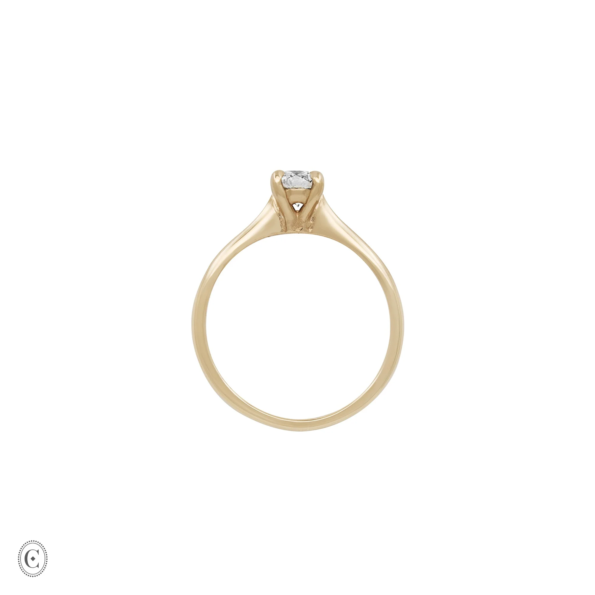 Darling - Solitaire Diamond Engagement Ring 14k Gold - Image 5