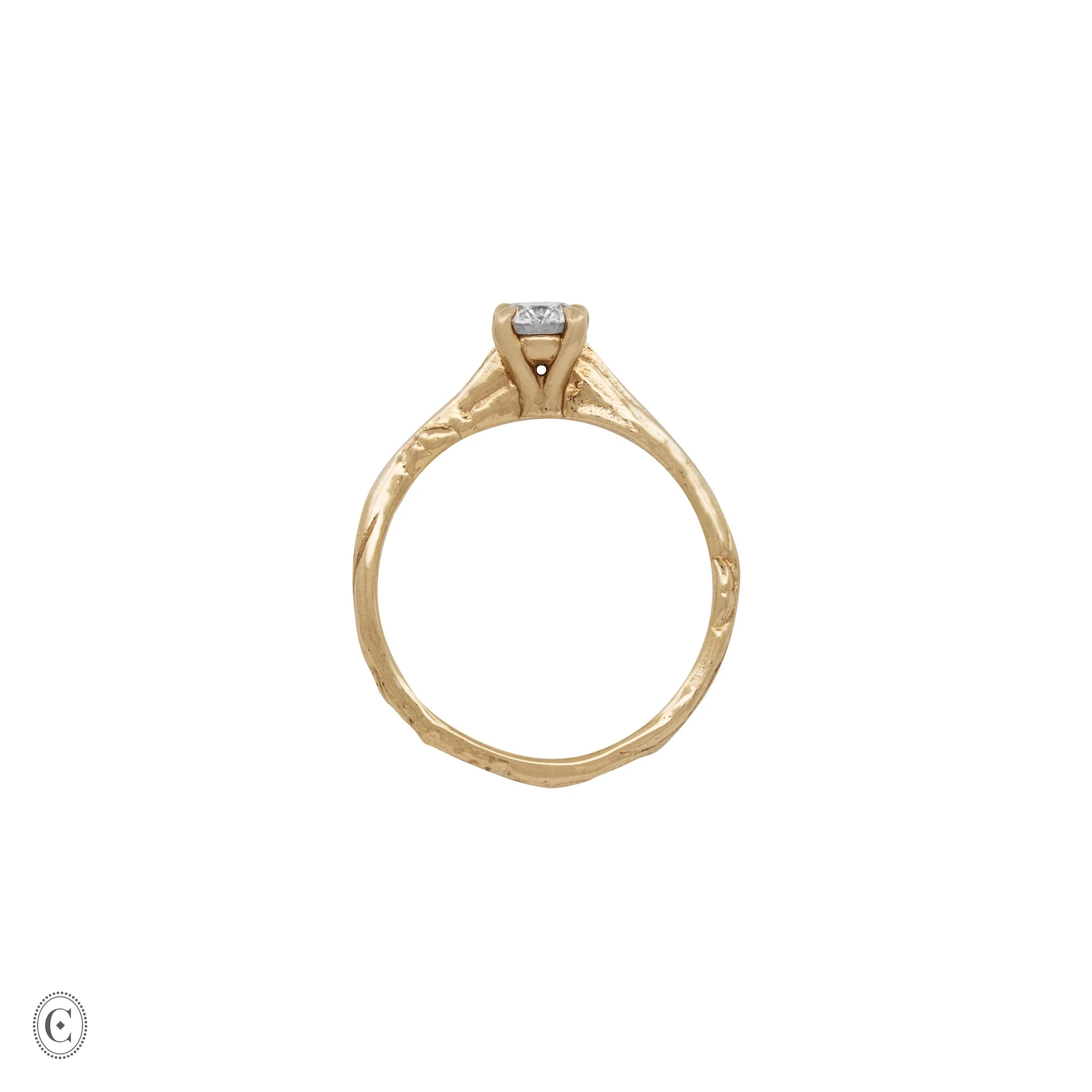 Darling - Solitaire Diamond Engagement Ring 14k Gold - Image 8
