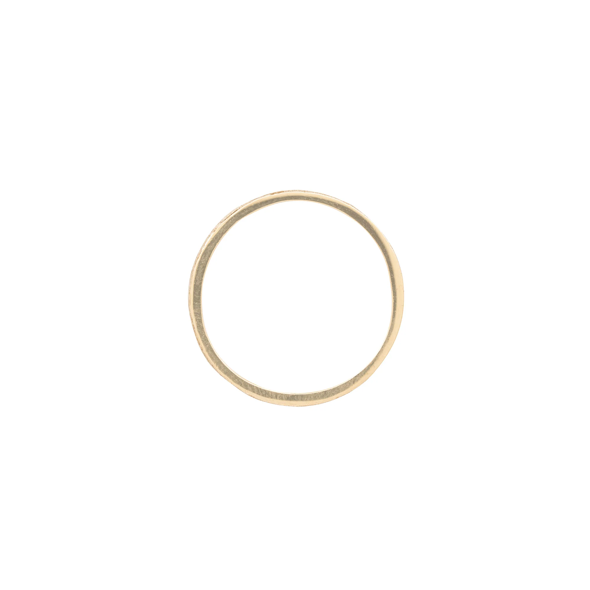 Driftwood 4mm Wedding Band - 14k Gold - Image 3