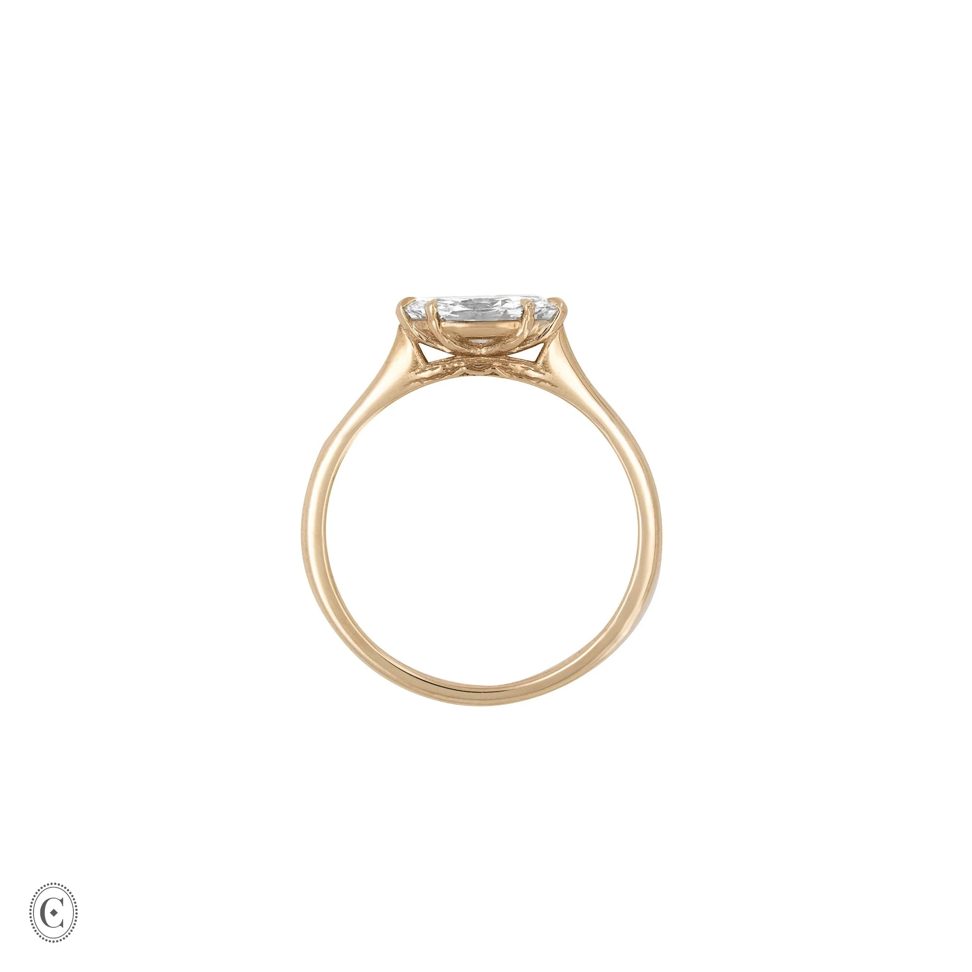 Eternal 0.7ct Lab-Grown Marquise Diamond Engagement Ring - 14k Gold Polished Band - Image 4