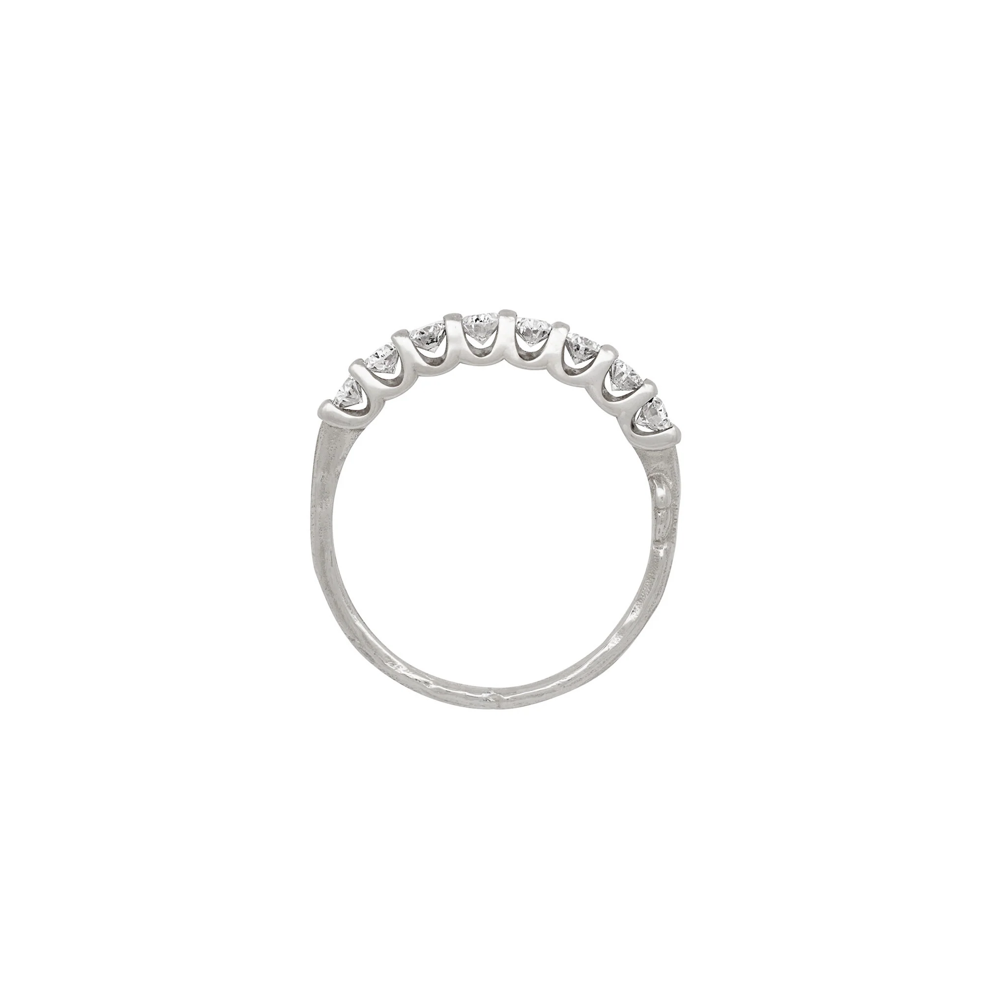 Everlasting - Oval Eternity Ring 14k White Gold - Image 3