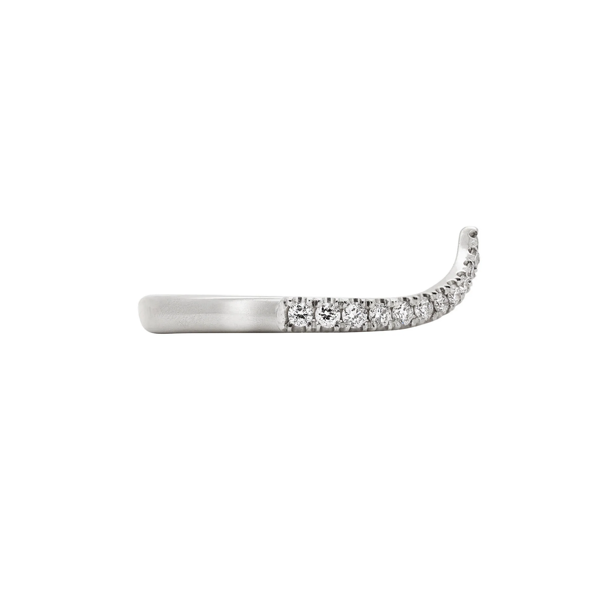 Future Awaits Arrow - Diamond Eternity Ring 14k White Gold - Image 3