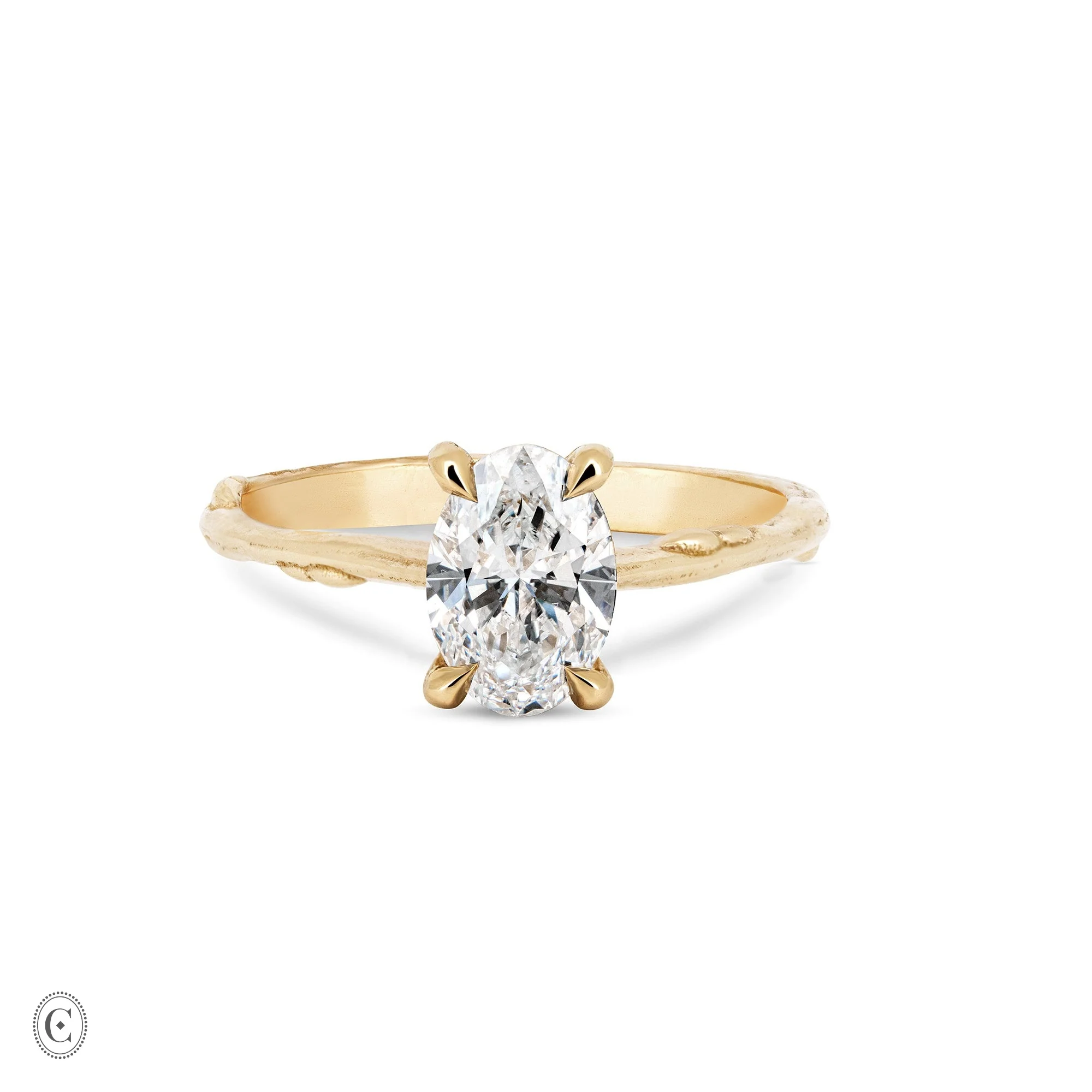 Moonlight - Oval Diamond Engagement Ring 14k Gold - Image 10