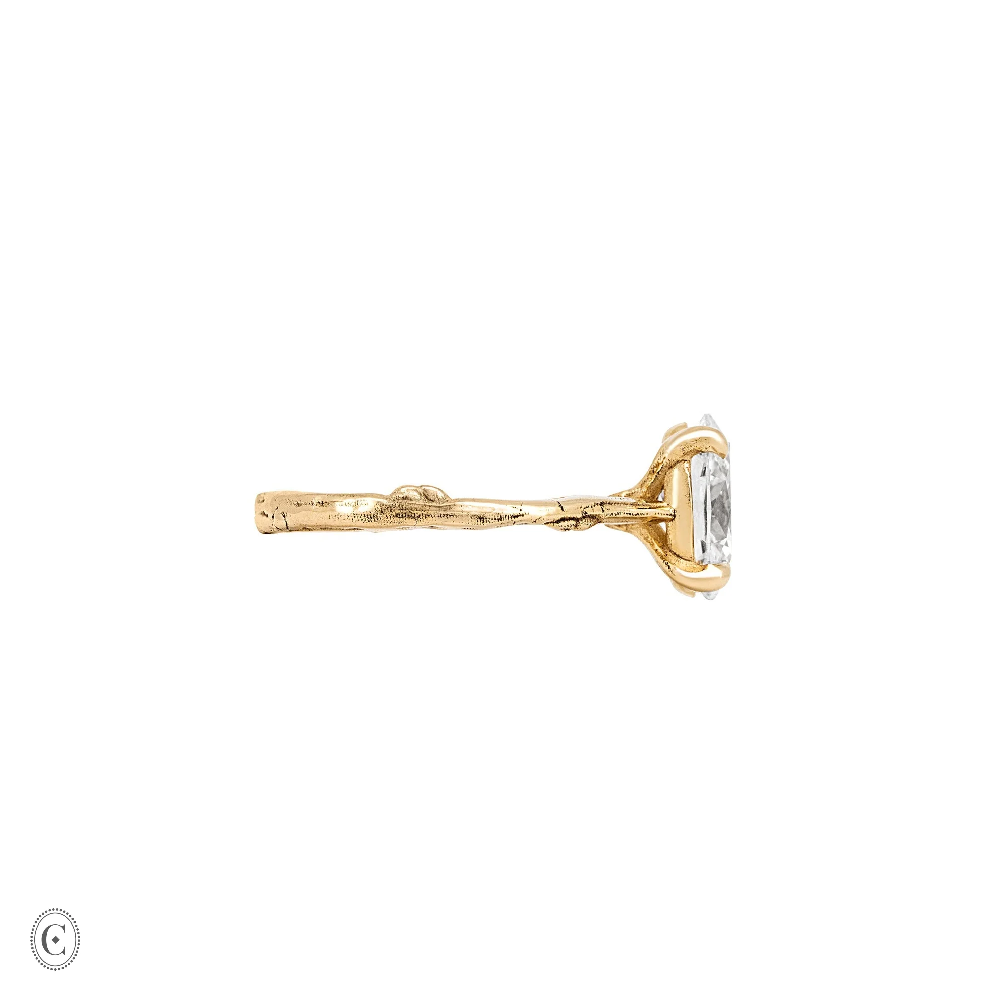 Moonlight - Oval Diamond Engagement Ring 14k Gold - Image 13