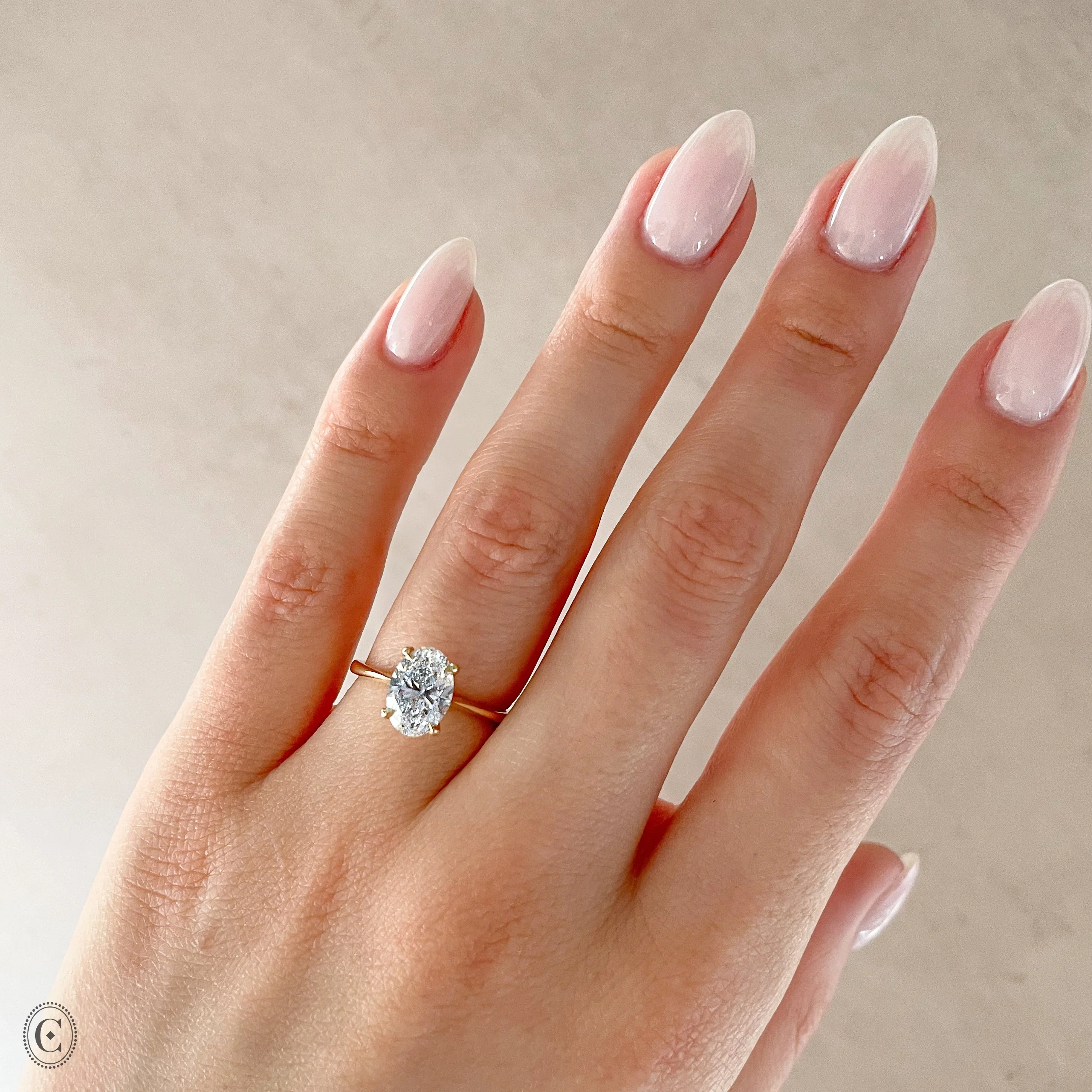 Moonlight - Oval Diamond Engagement Ring 14k Gold - Image 17