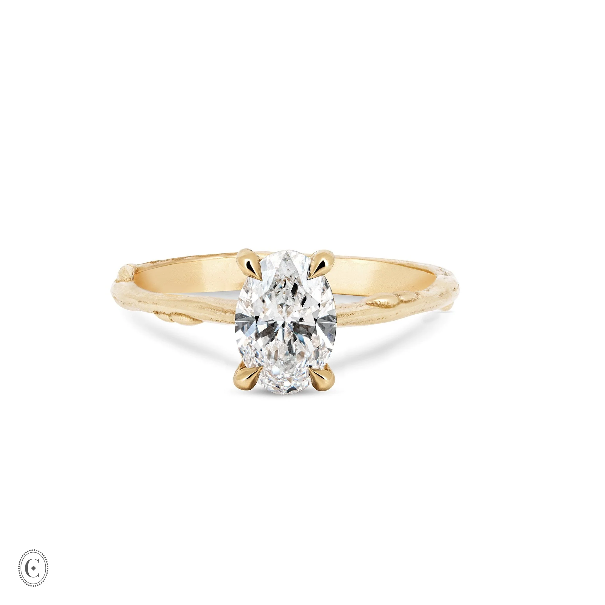 Moonlight - Oval Diamond Engagement Ring 14k Gold - Image 9