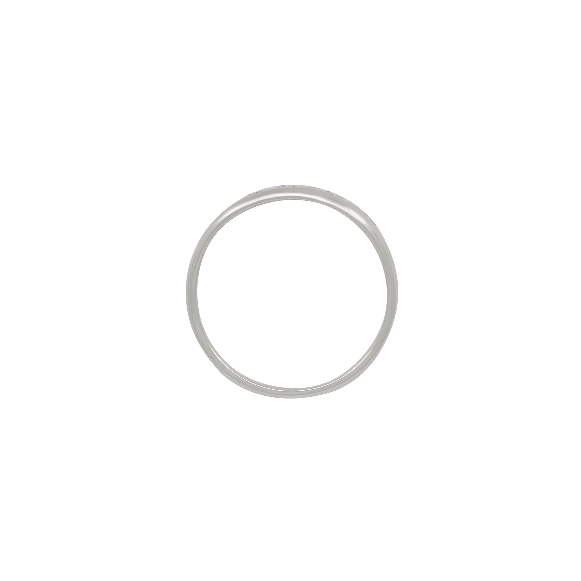 Never Forget Engraved Signet Ring - 14k White Gold - Image 11