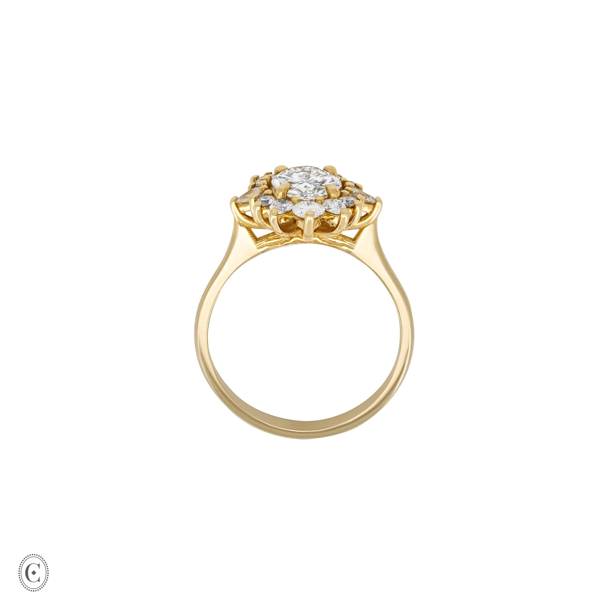 Queen of Hope 2.7ct Lab-Diamond Engagement Ring - 14k Gold - Image 4