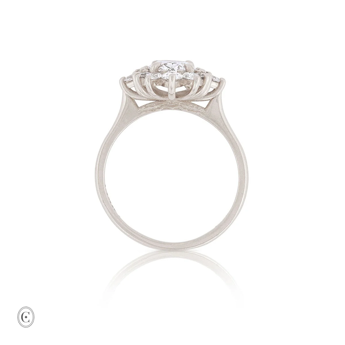 Queen of Hope 2.7ct Lab-Diamond Engagement Ring - 14k White Gold - Image 4