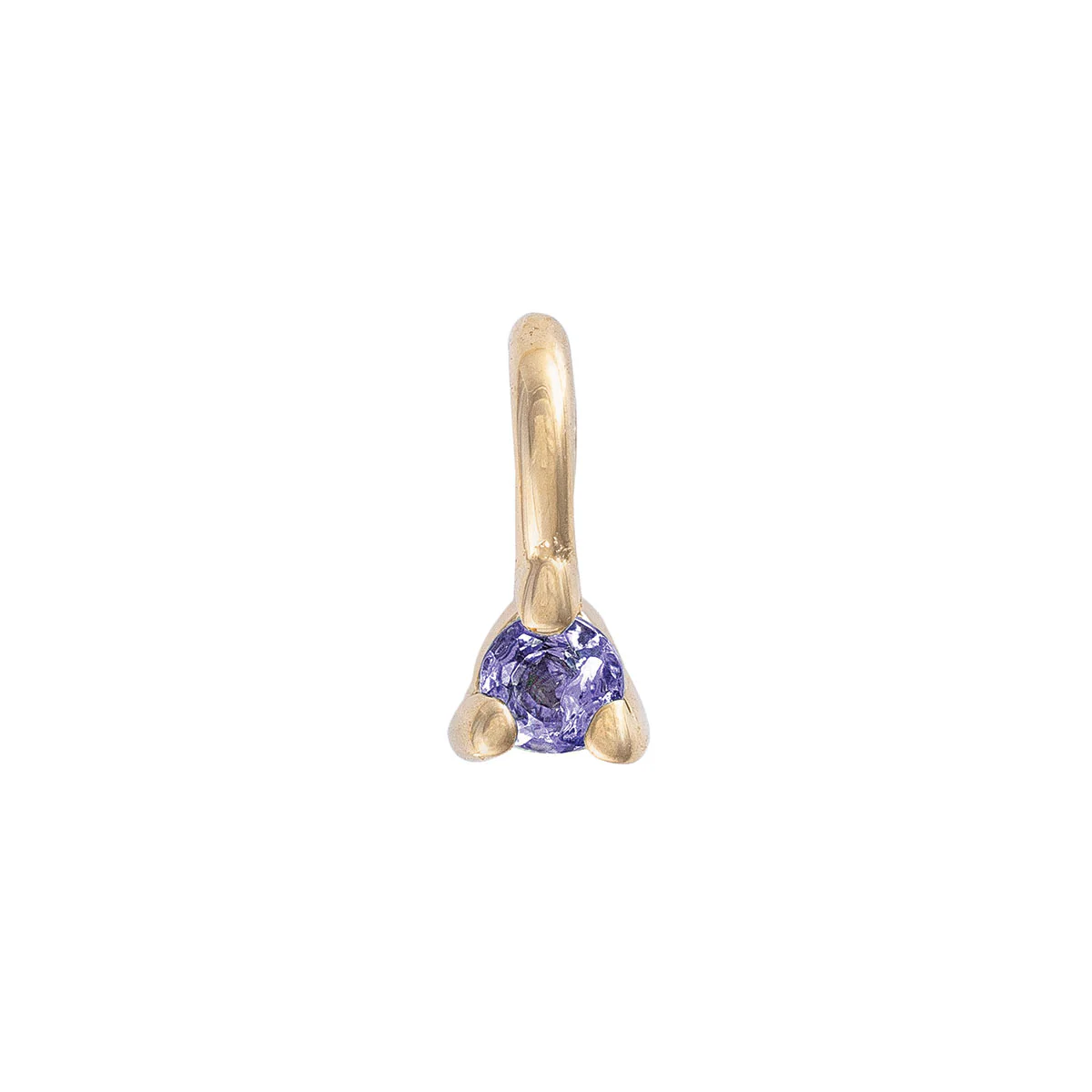 Lucky Star - 14k Gold Birthstone Pendant - Image 4