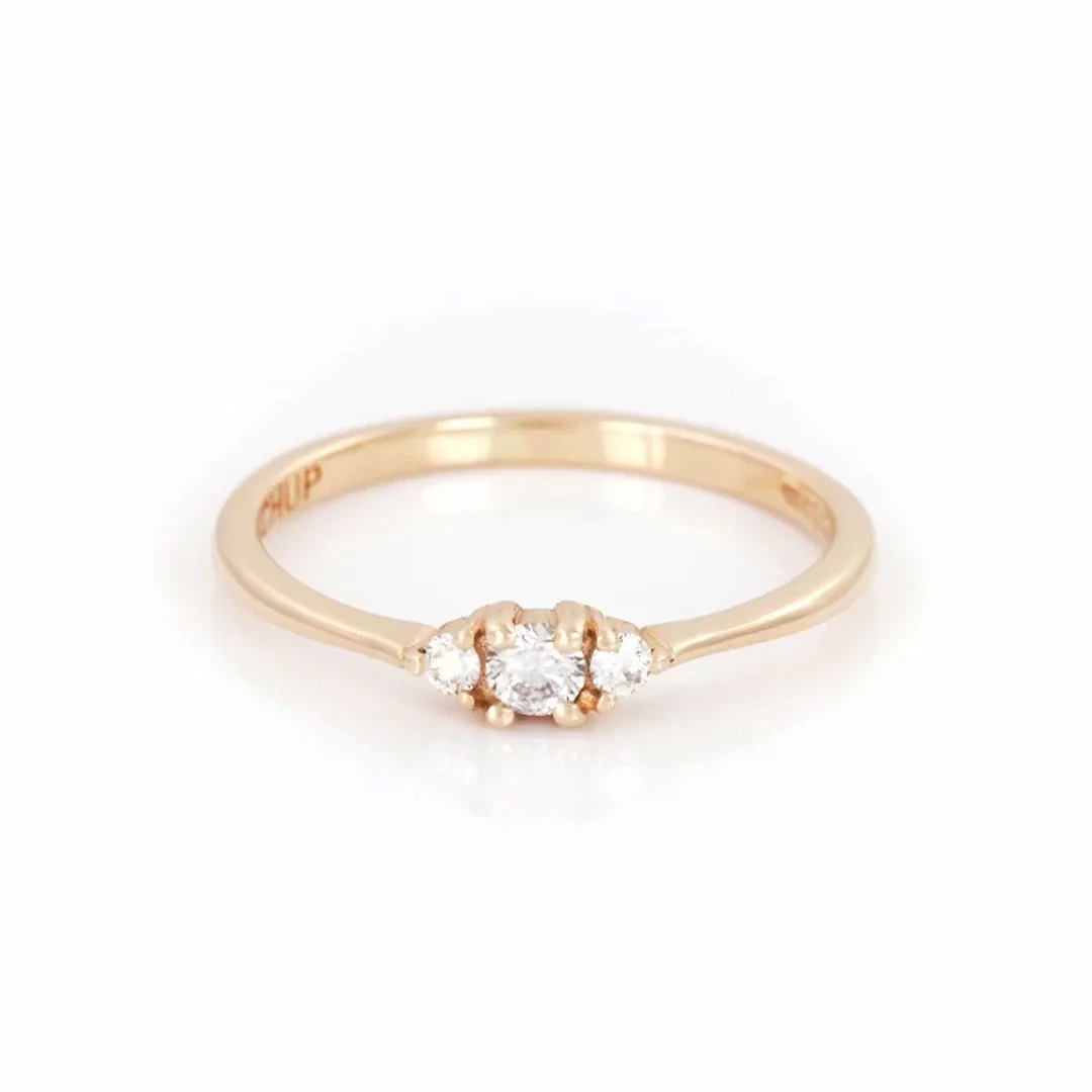 Promise Me Tomorrow Lab Grown Diamond Ring - 14k Polished Gold - Image 4