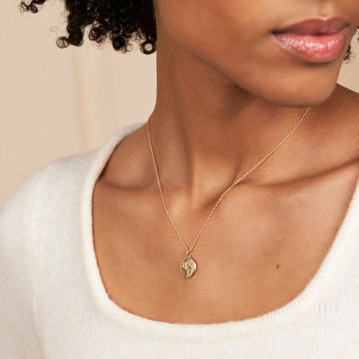 Stars in the Sky Three Lab Grown Diamond Necklace - 14k Gold - Image 4