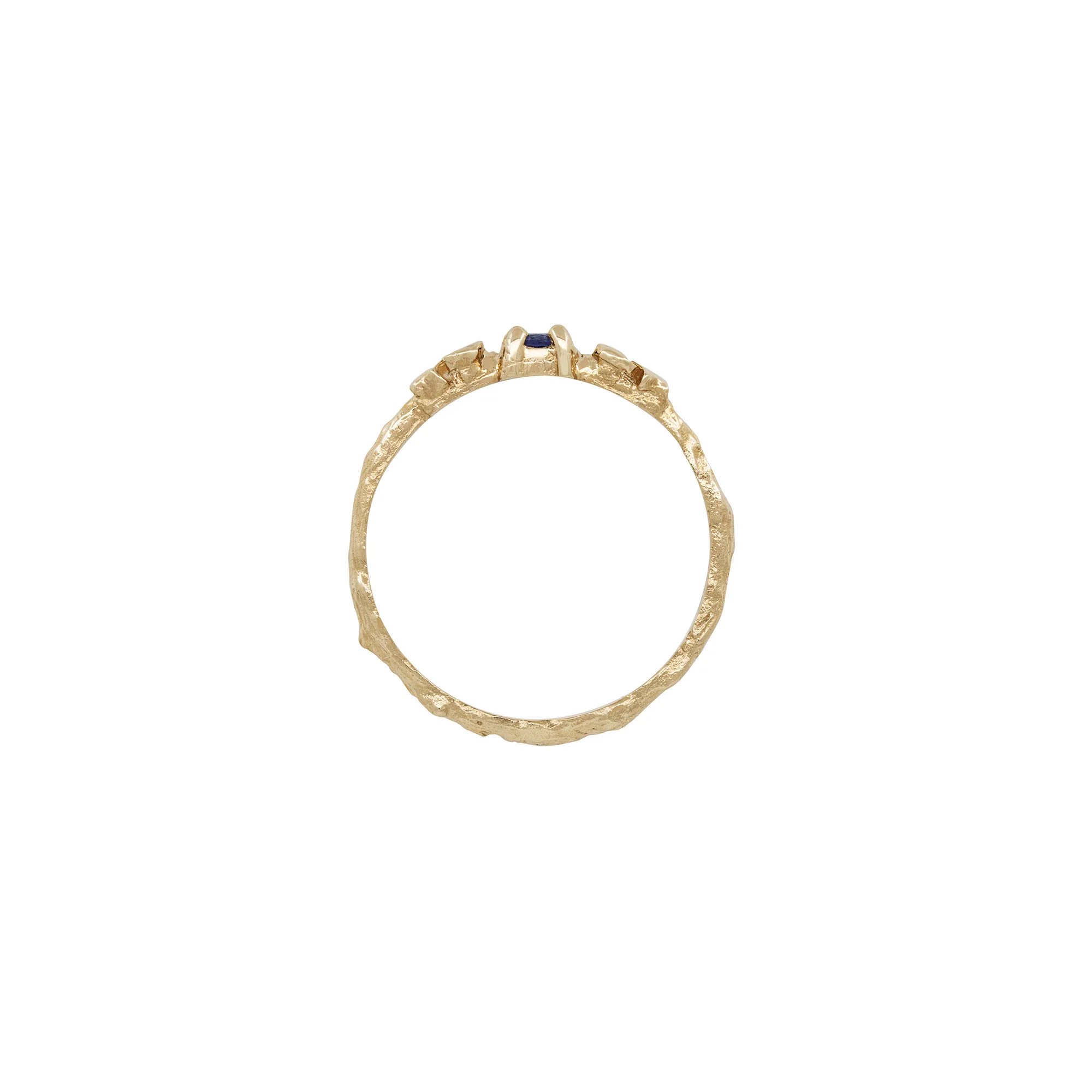 Sun, Moon & Stars Tanzanite Ring - 14k Gold - Image 3