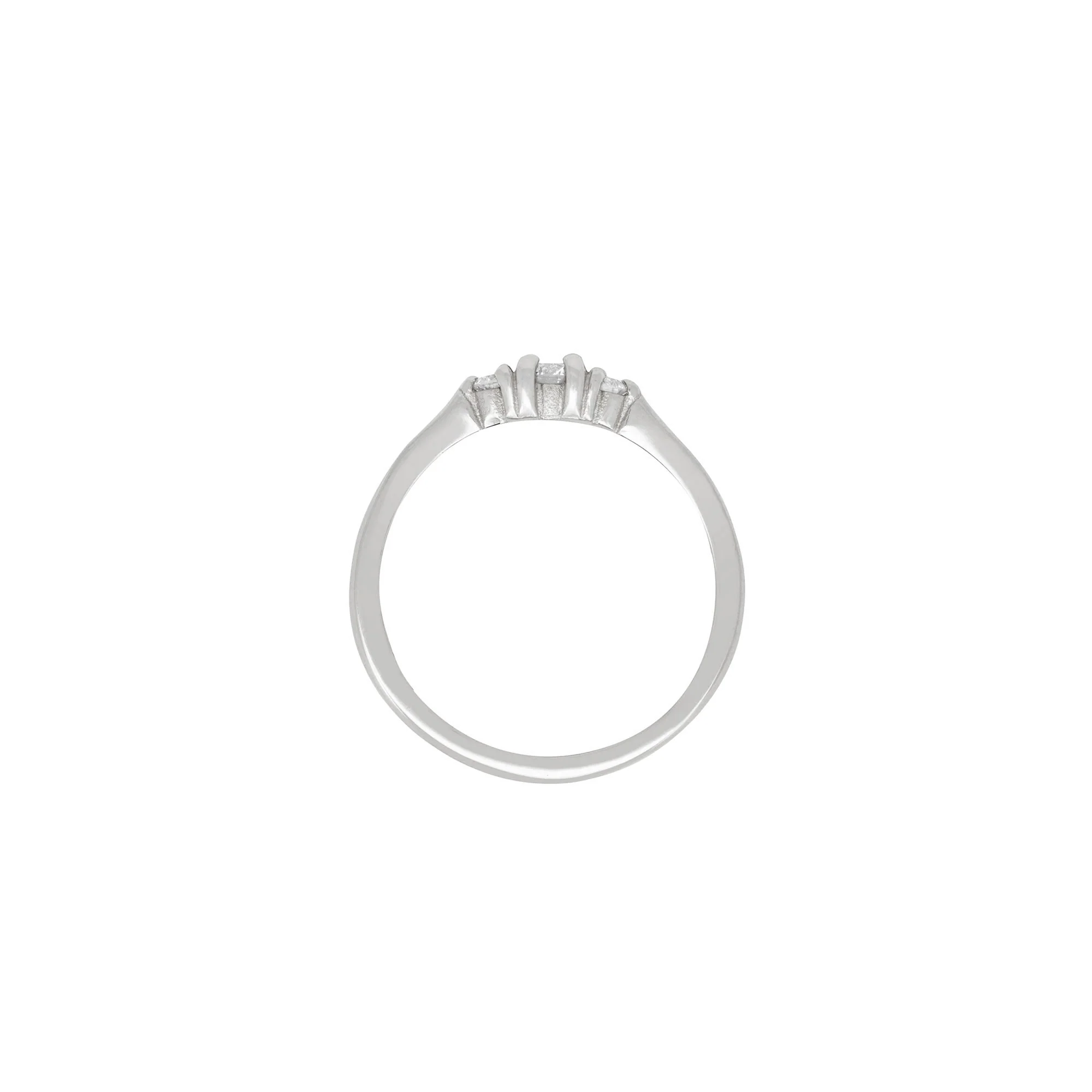 Promise Me Tomorrow Lab Grown Diamond Ring - 14k Polished White Gold - Image 3