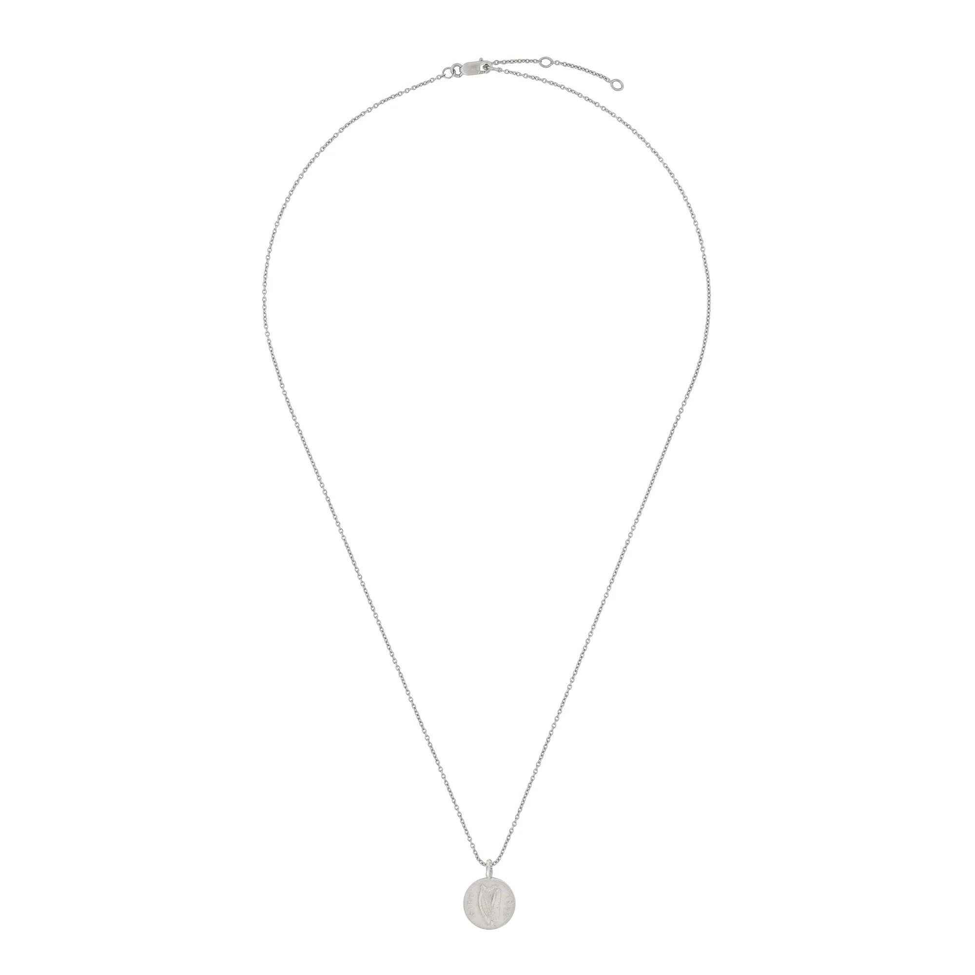 Worth Your Weight In Gold 1985 Stag Coin Necklace - 14k White Gold - Image 4