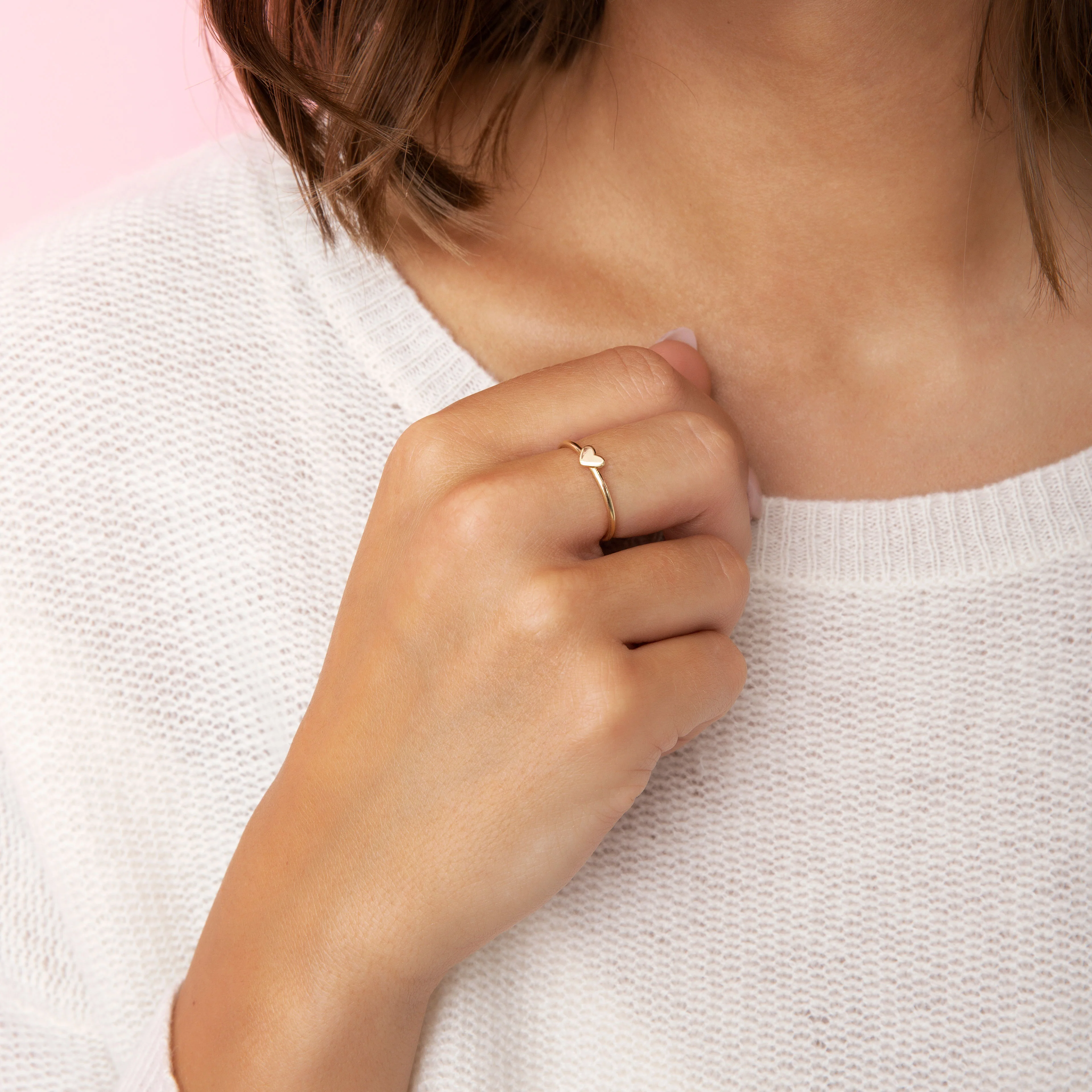 You Are My Heart Ring - 14k White Gold - Image 4