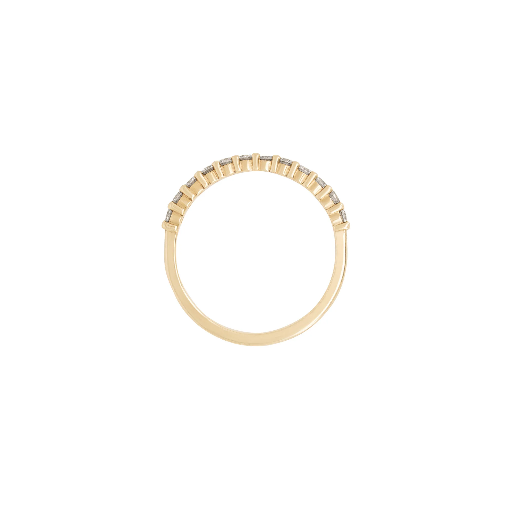 Tomorrow - Diamond Eternity Ring 14k Gold Polished Band - Image 3