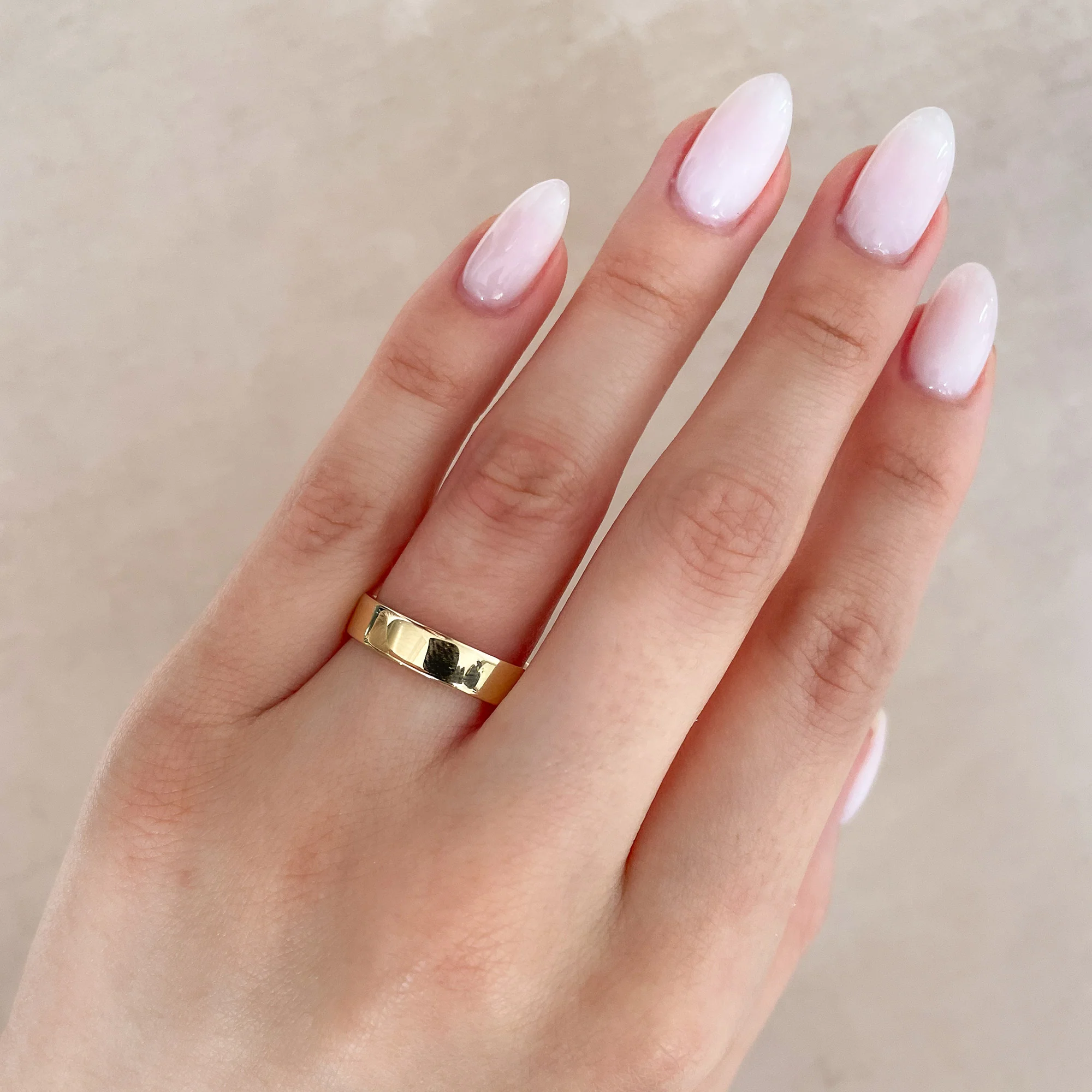 Timeless Love 5mm Polished Wedding Band - 14k Gold - Image 5