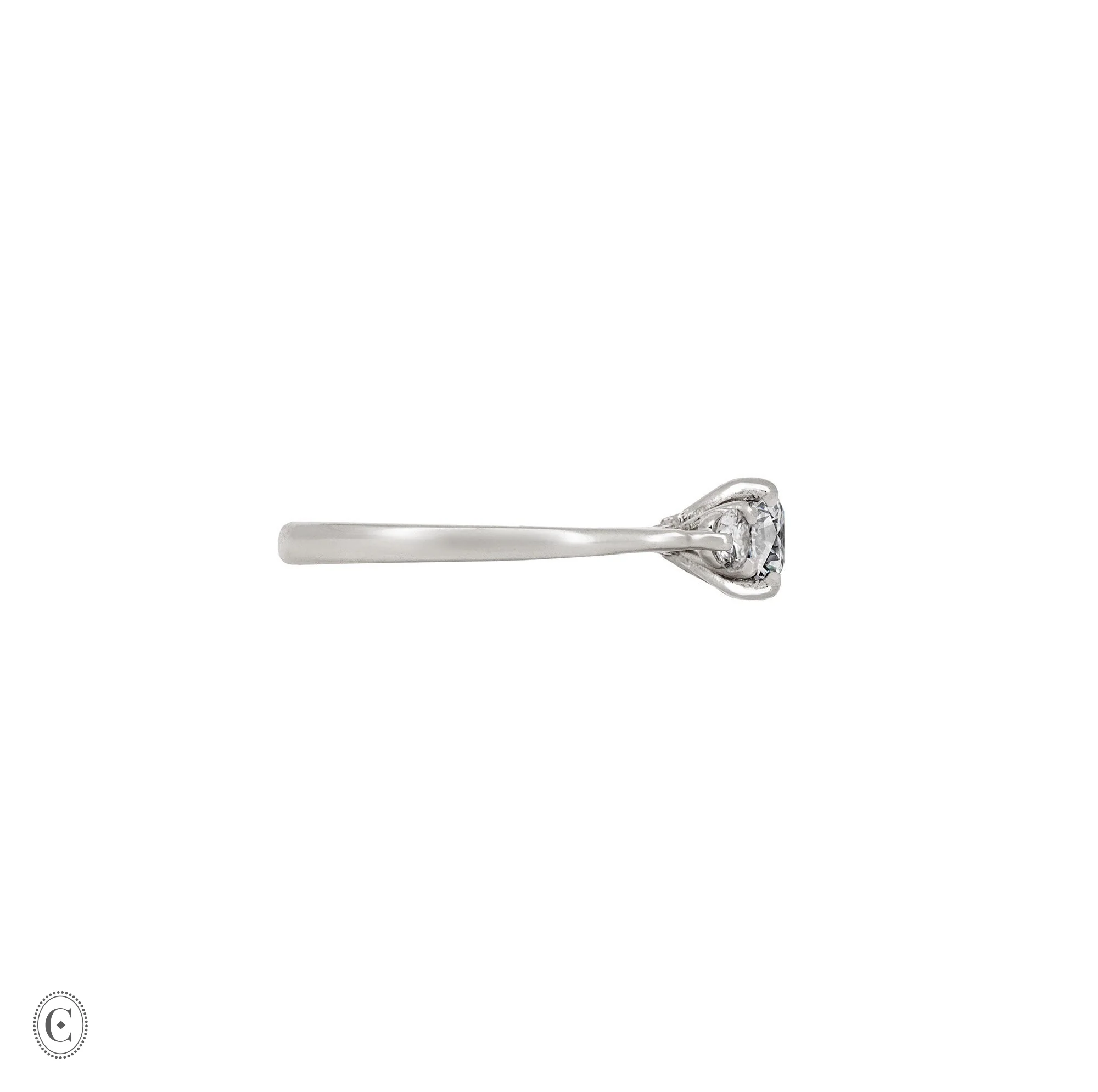 You, Me & Magic - Grey Diamond Engagement Ring 14k White Gold - Image 3
