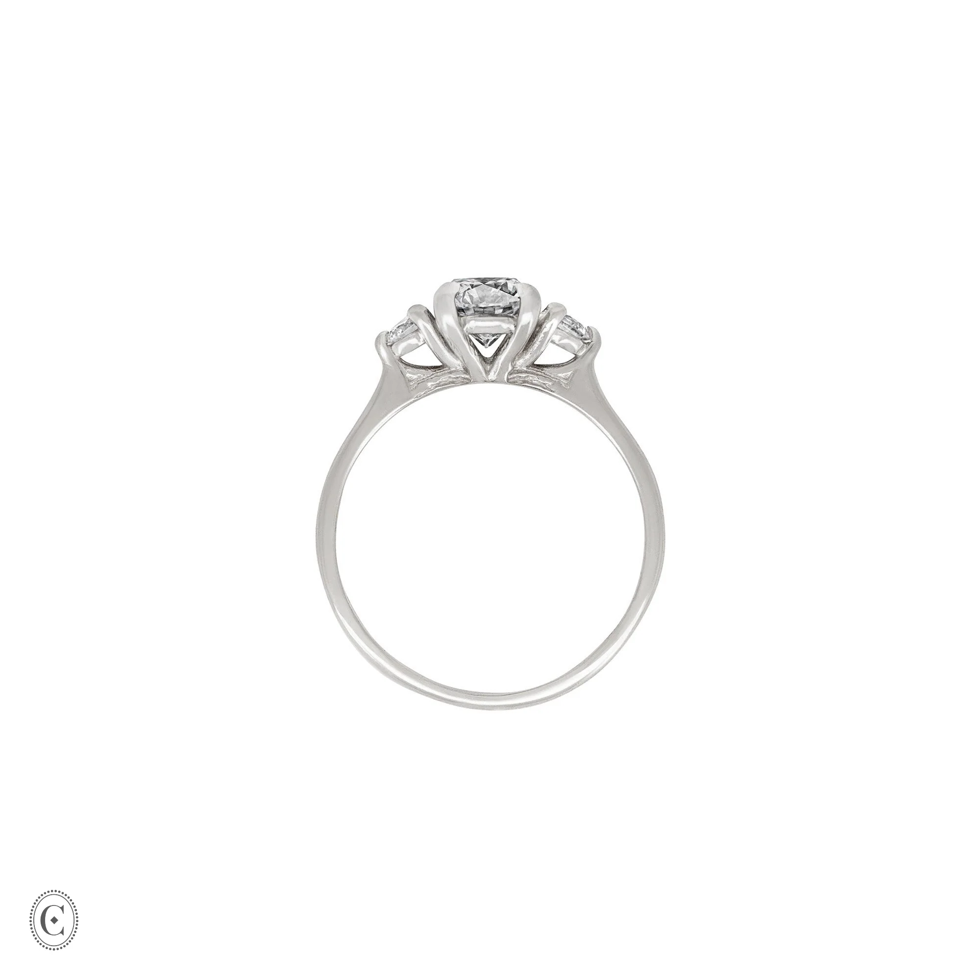 You, Me & Magic - Grey Diamond Engagement Ring 14k White Gold - Image 4
