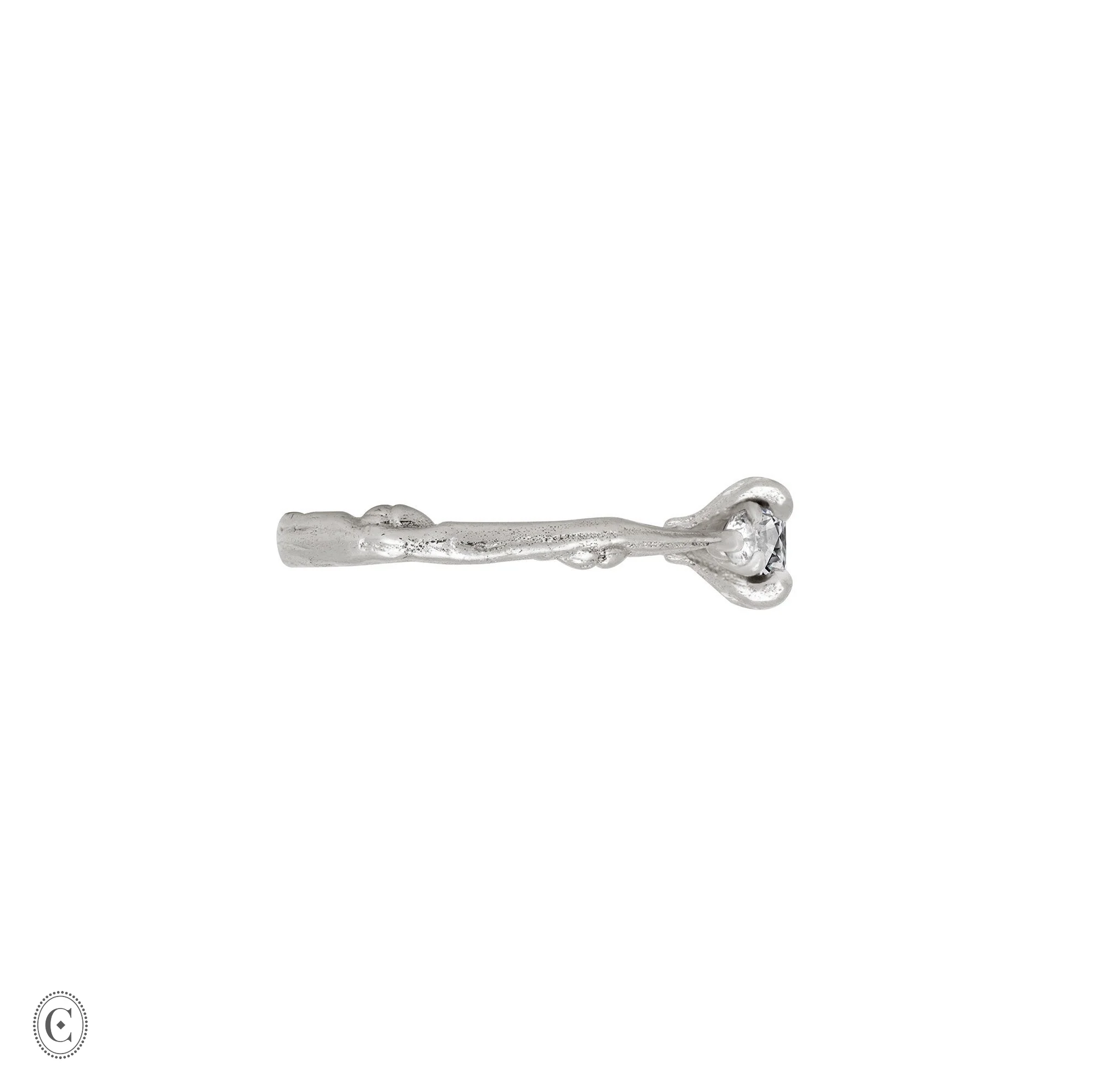 You, Me & Magic - Grey Diamond Engagement Ring 14k White Gold - Image 7