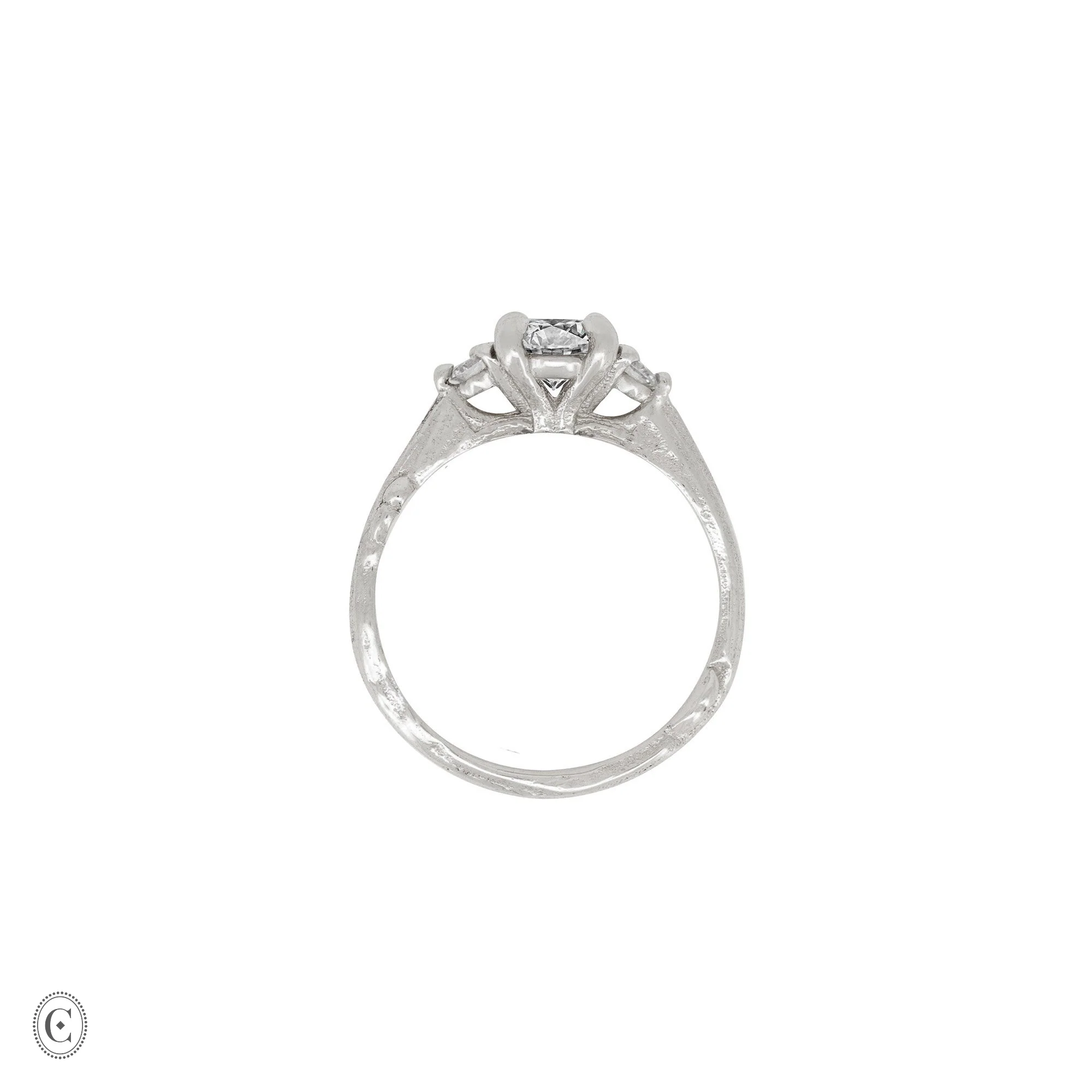 You, Me & Magic - Grey Diamond Engagement Ring 14k White Gold - Image 8